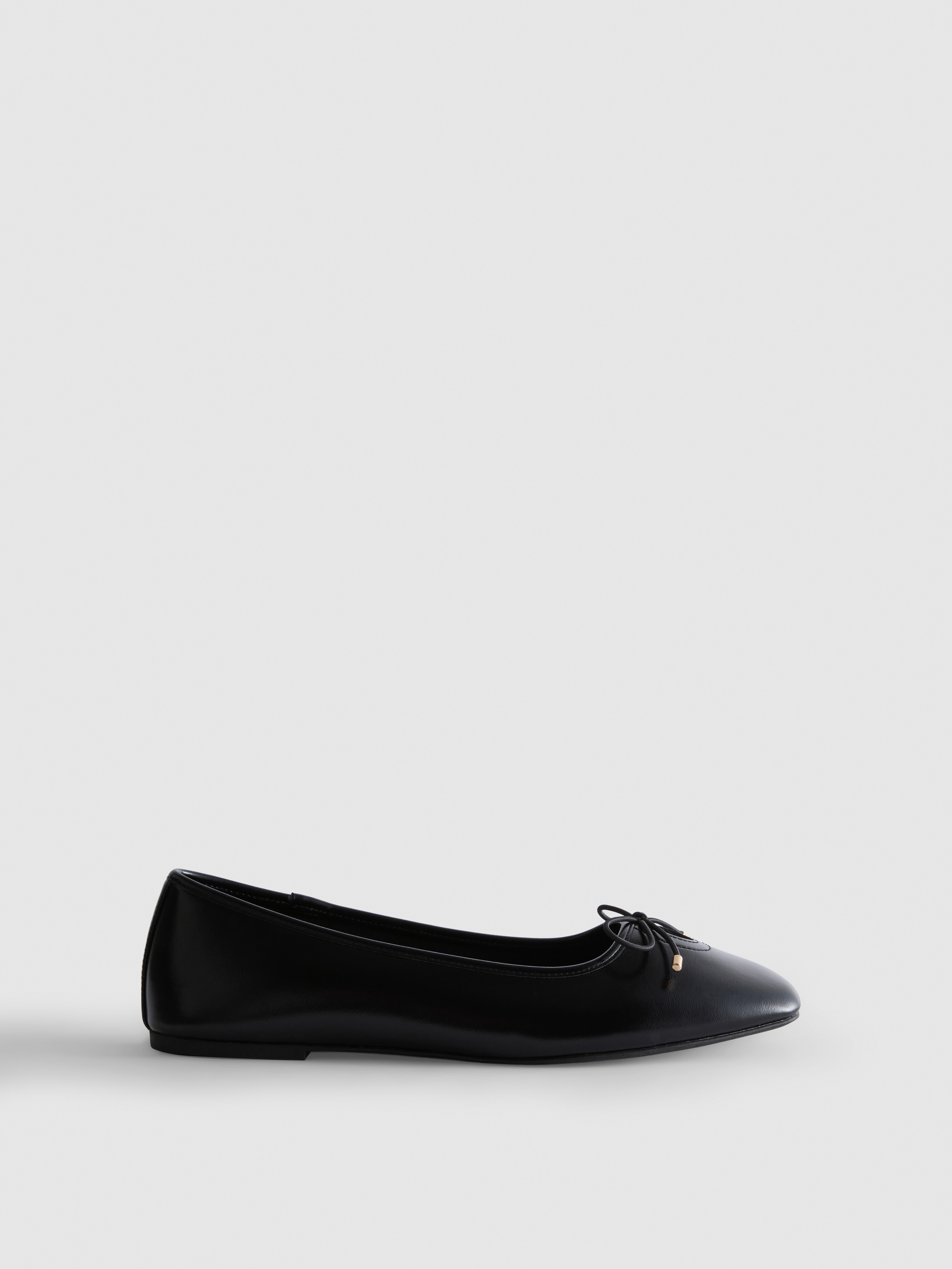 Wide-Fit Patent Ballerina Flats