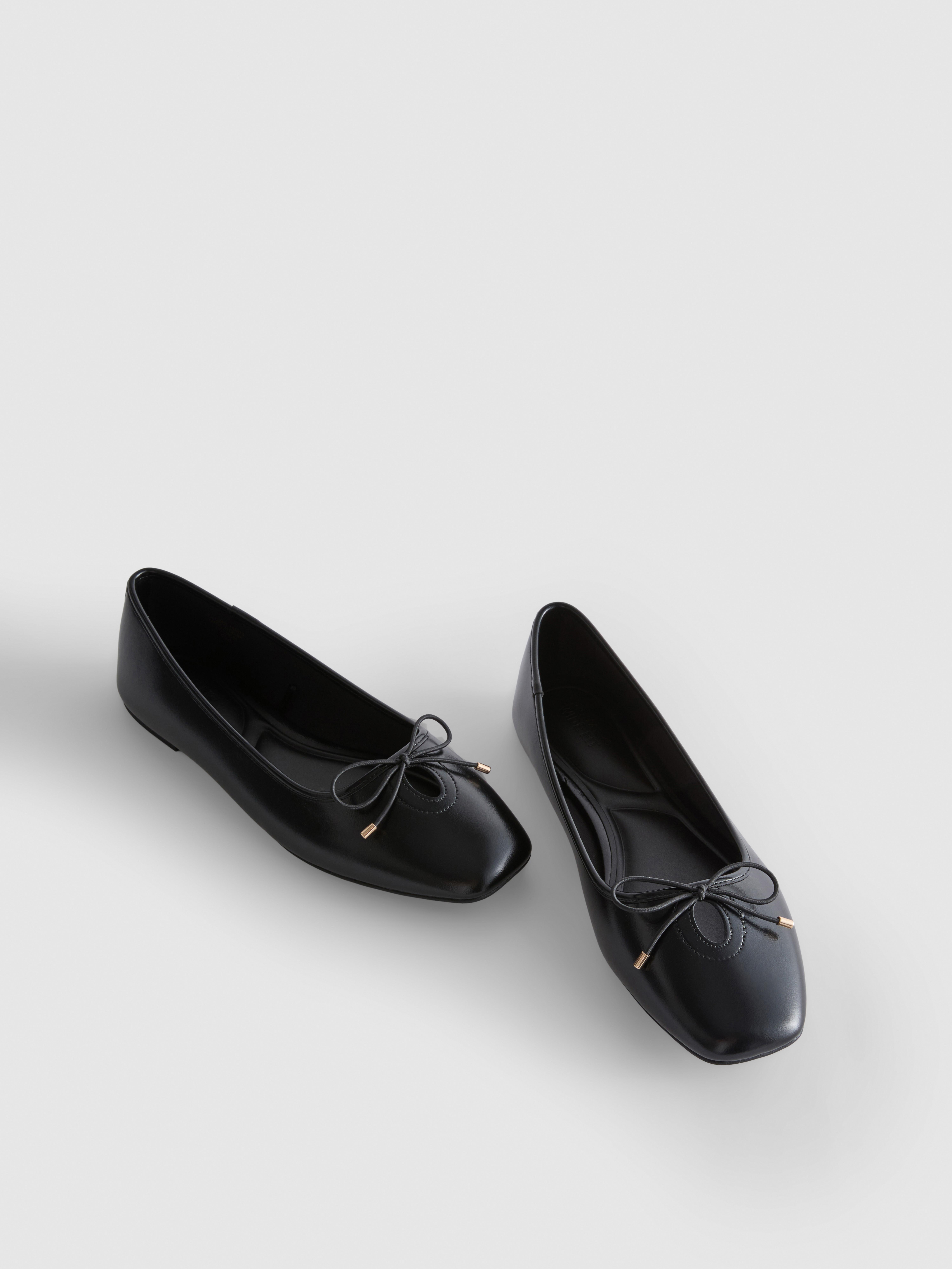 Wide-Fit Patent Ballerina Flats