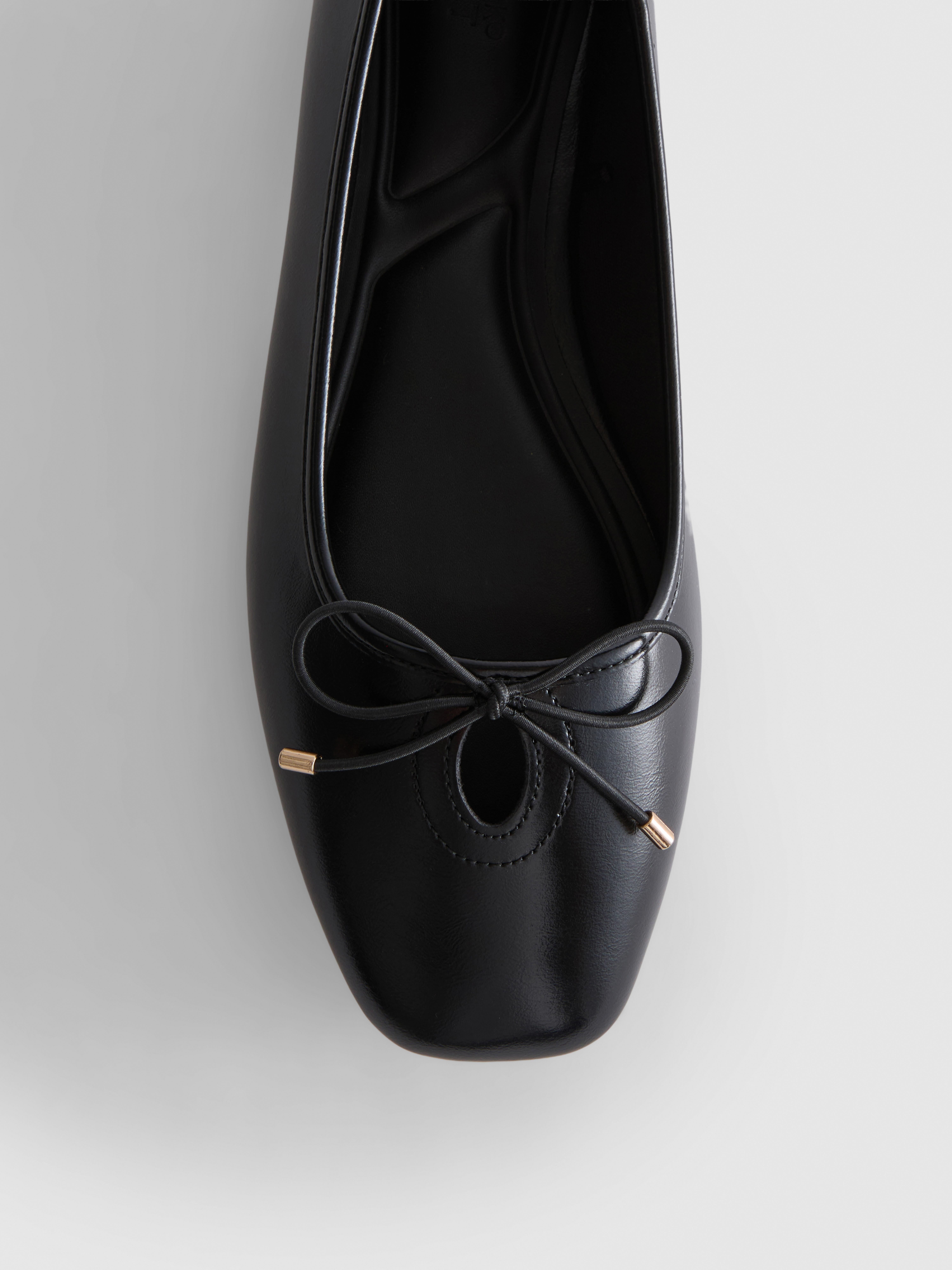 Wide-Fit Patent Ballerina Flats