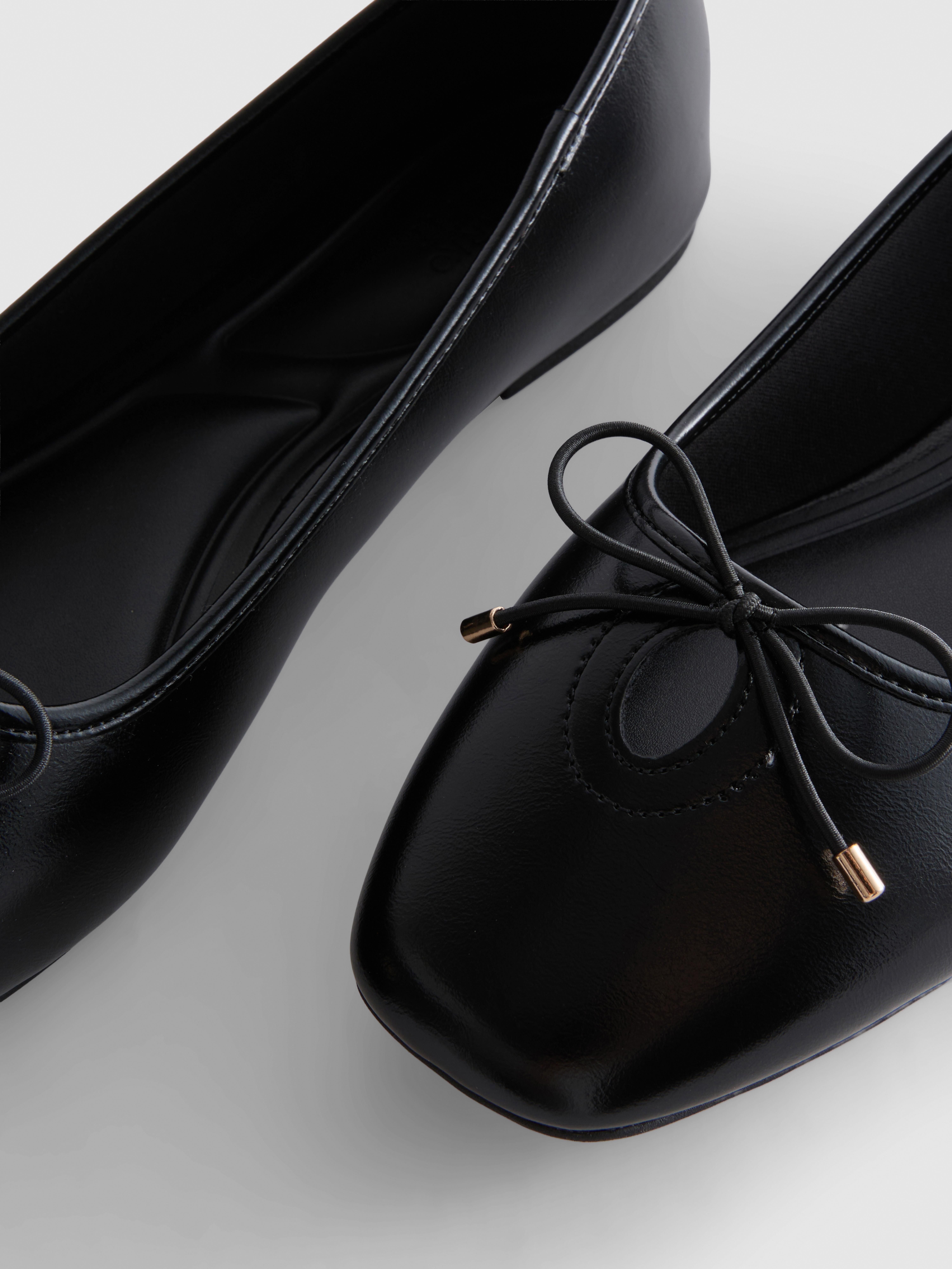 Wide-Fit Patent Ballerina Flats
