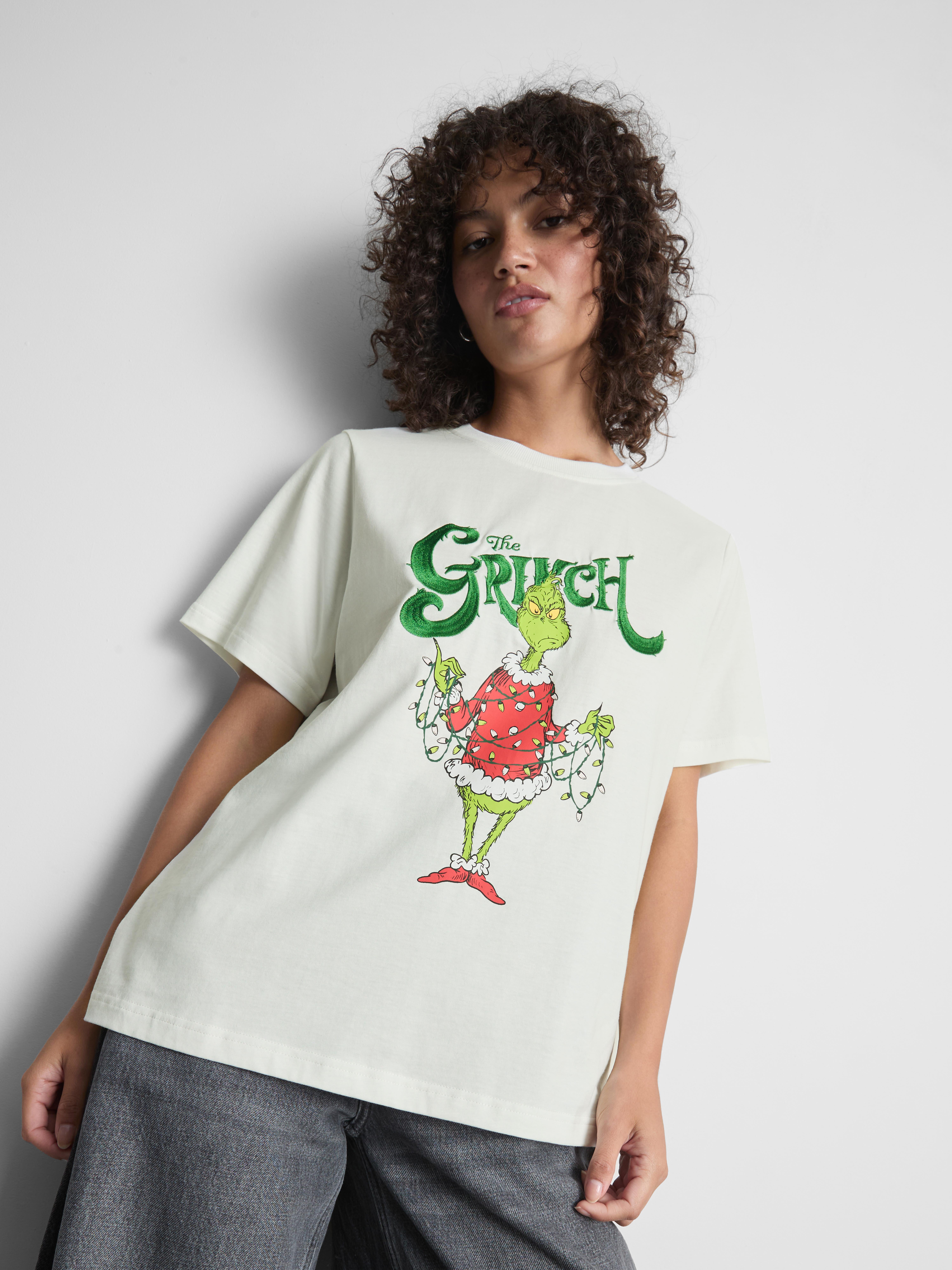 The Grinch Pure Cotton Christmas Graphic Tee