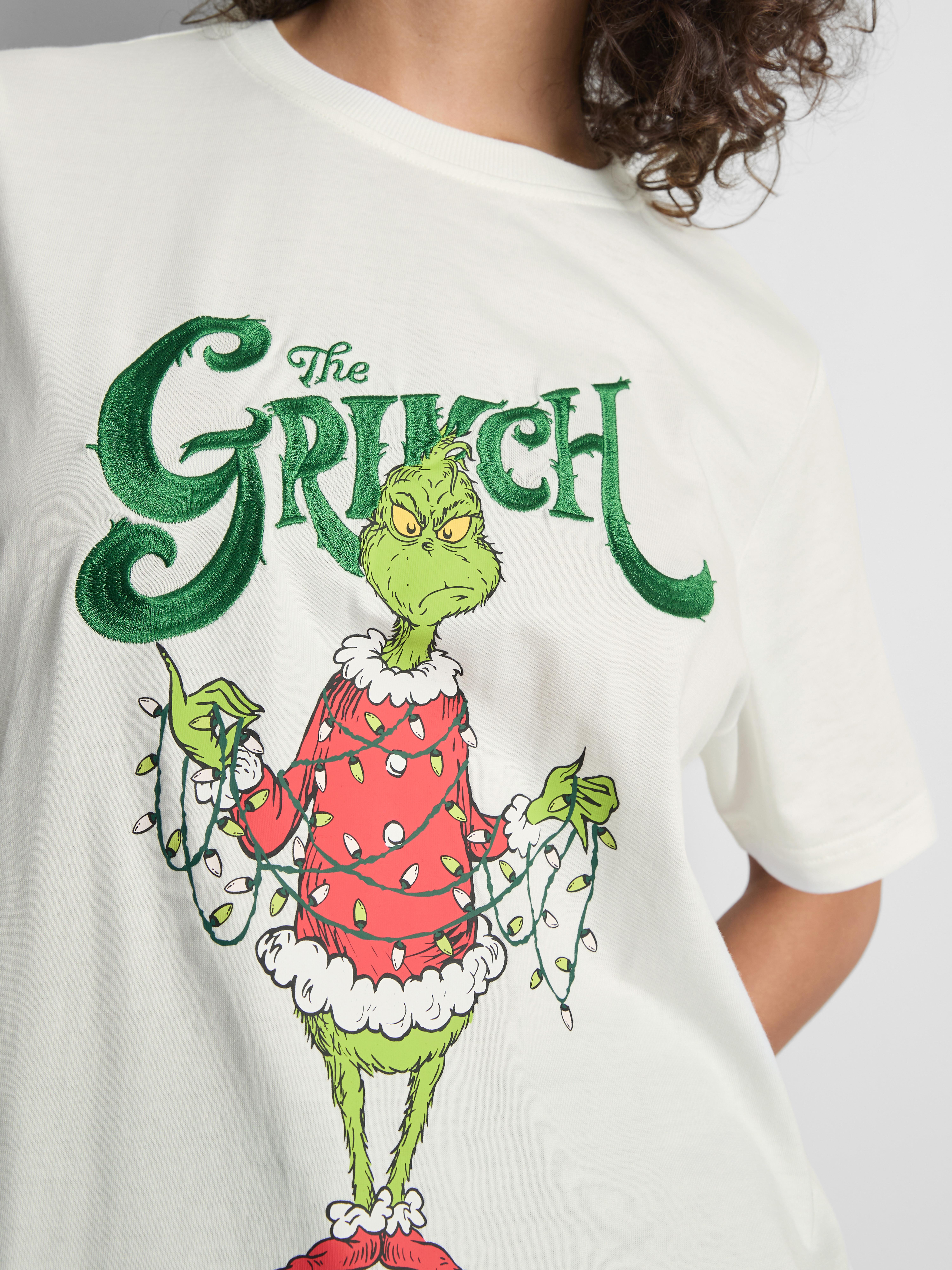 The Grinch Pure Cotton Christmas Graphic Tee