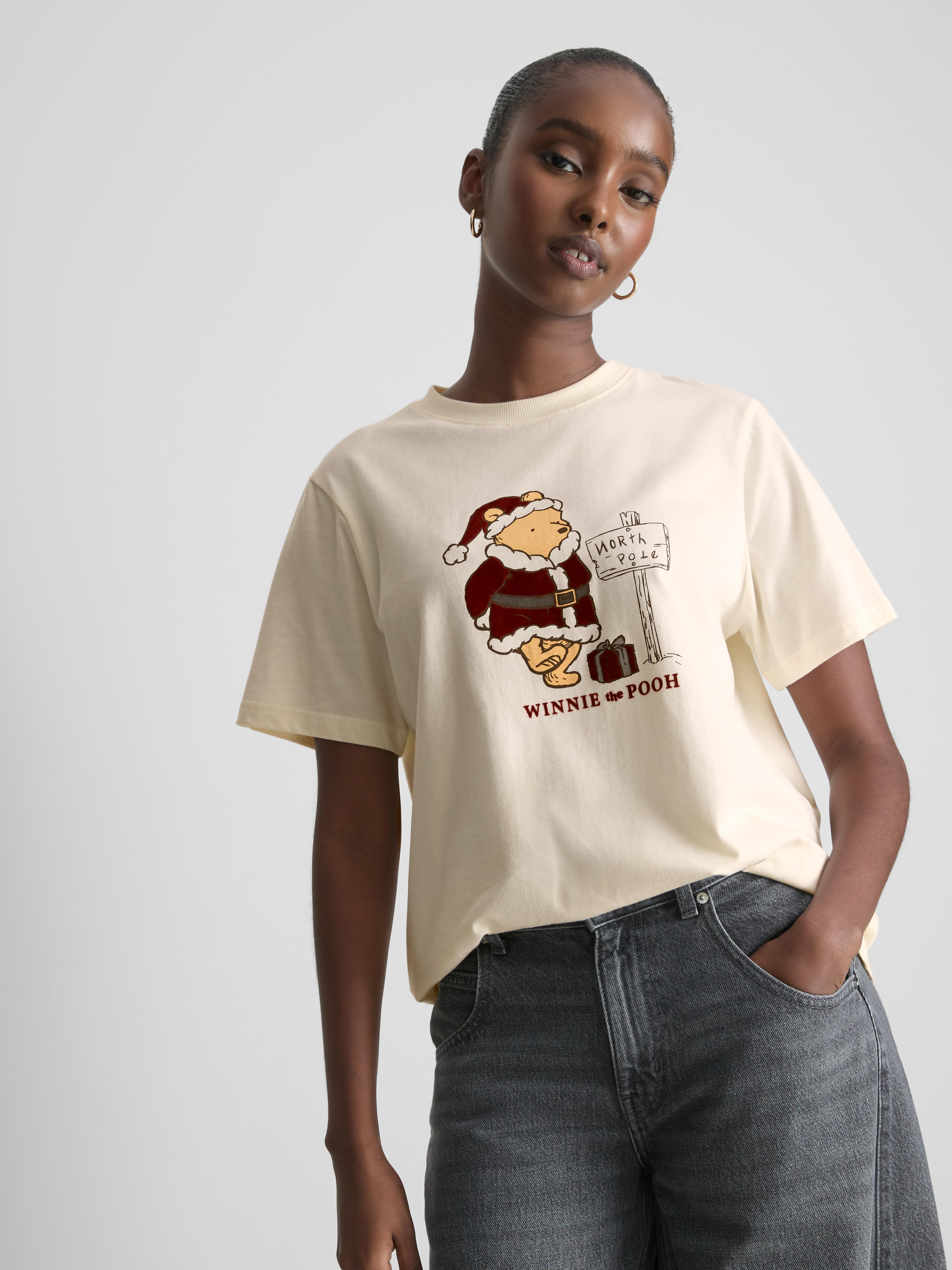 Disney's Winnie the Pooh Pure Cotton Christmas Graphic Tee