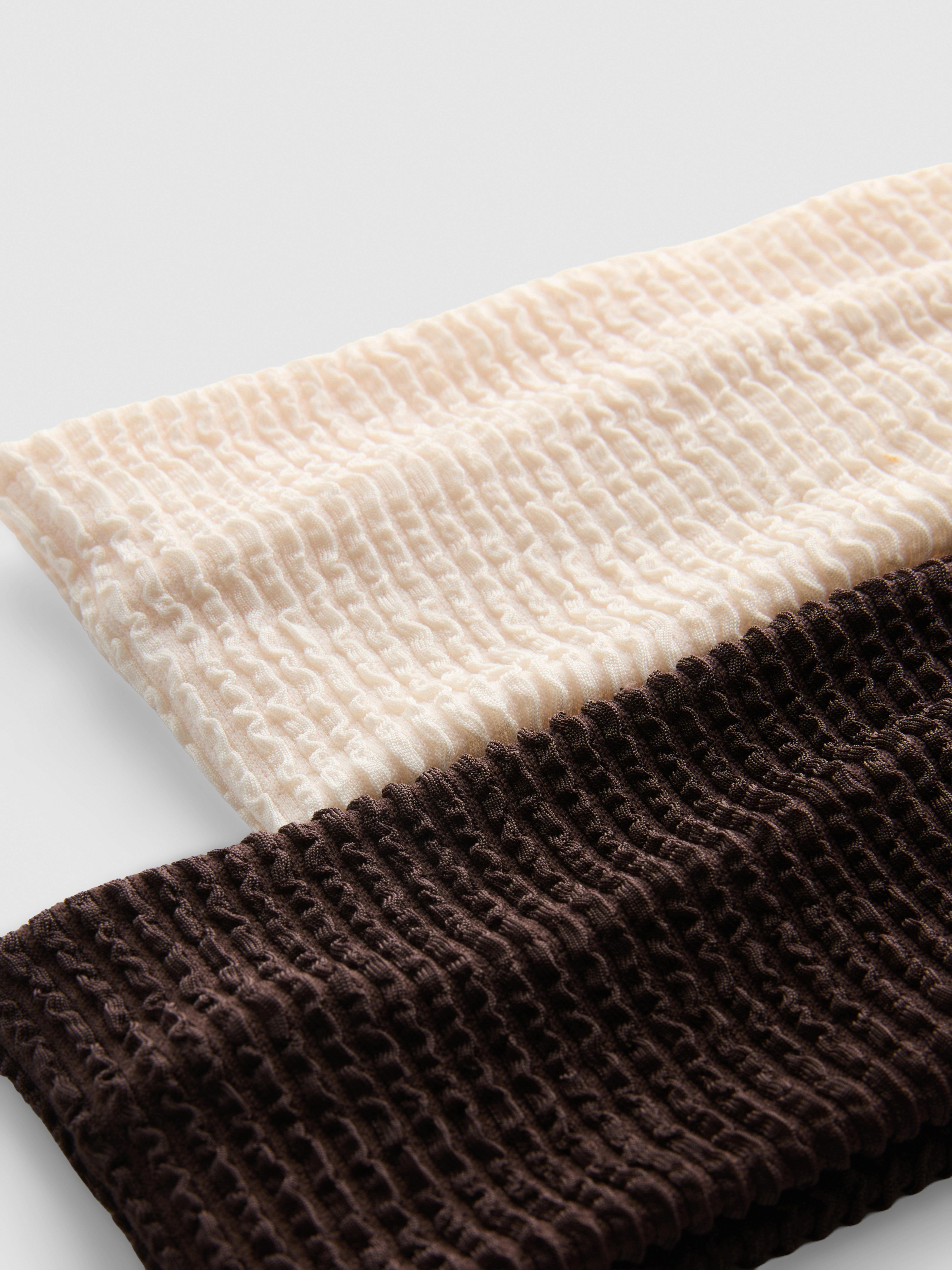 2pk Textured Headbands