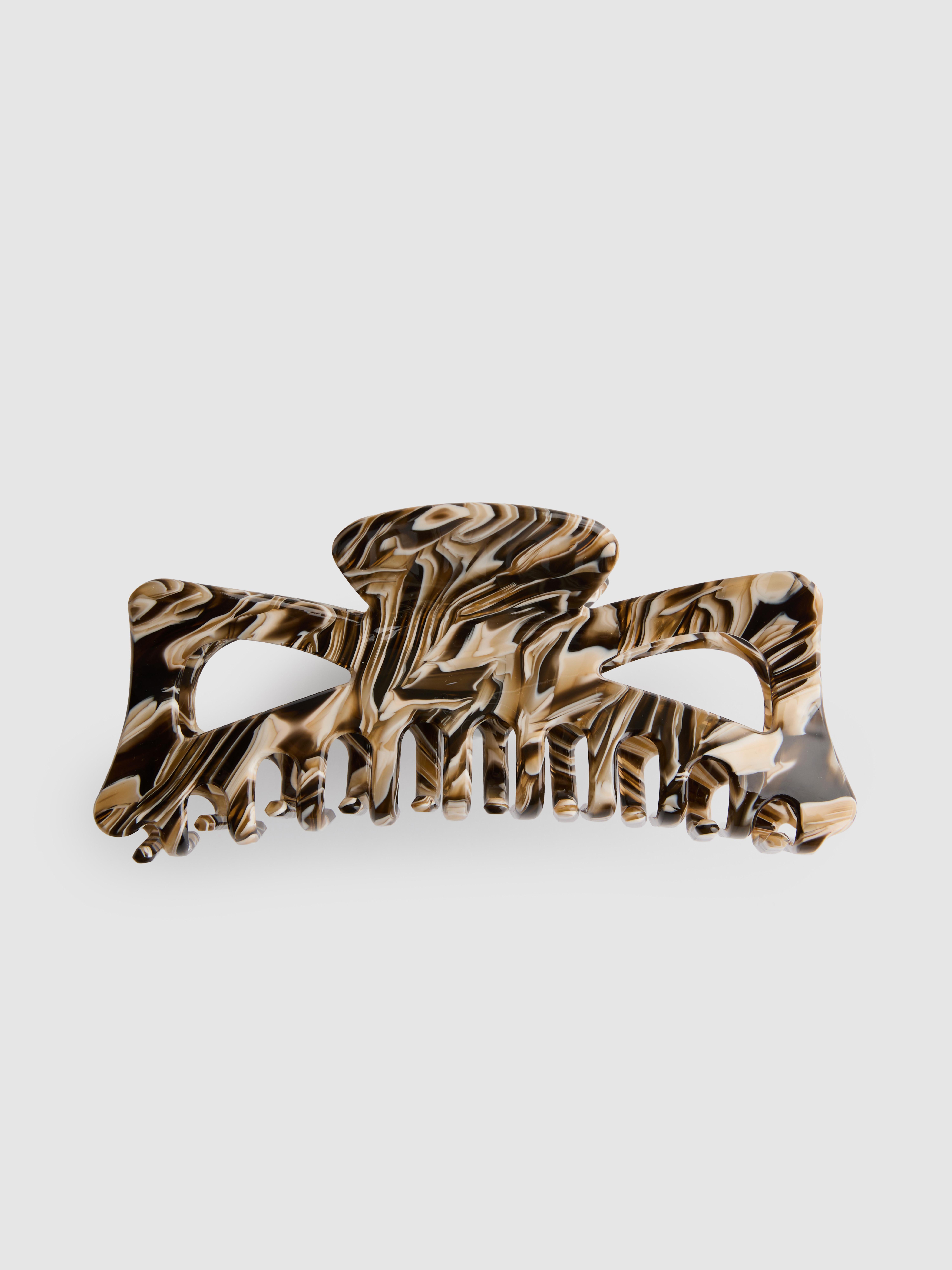 Marbled Cutout Hair Claw