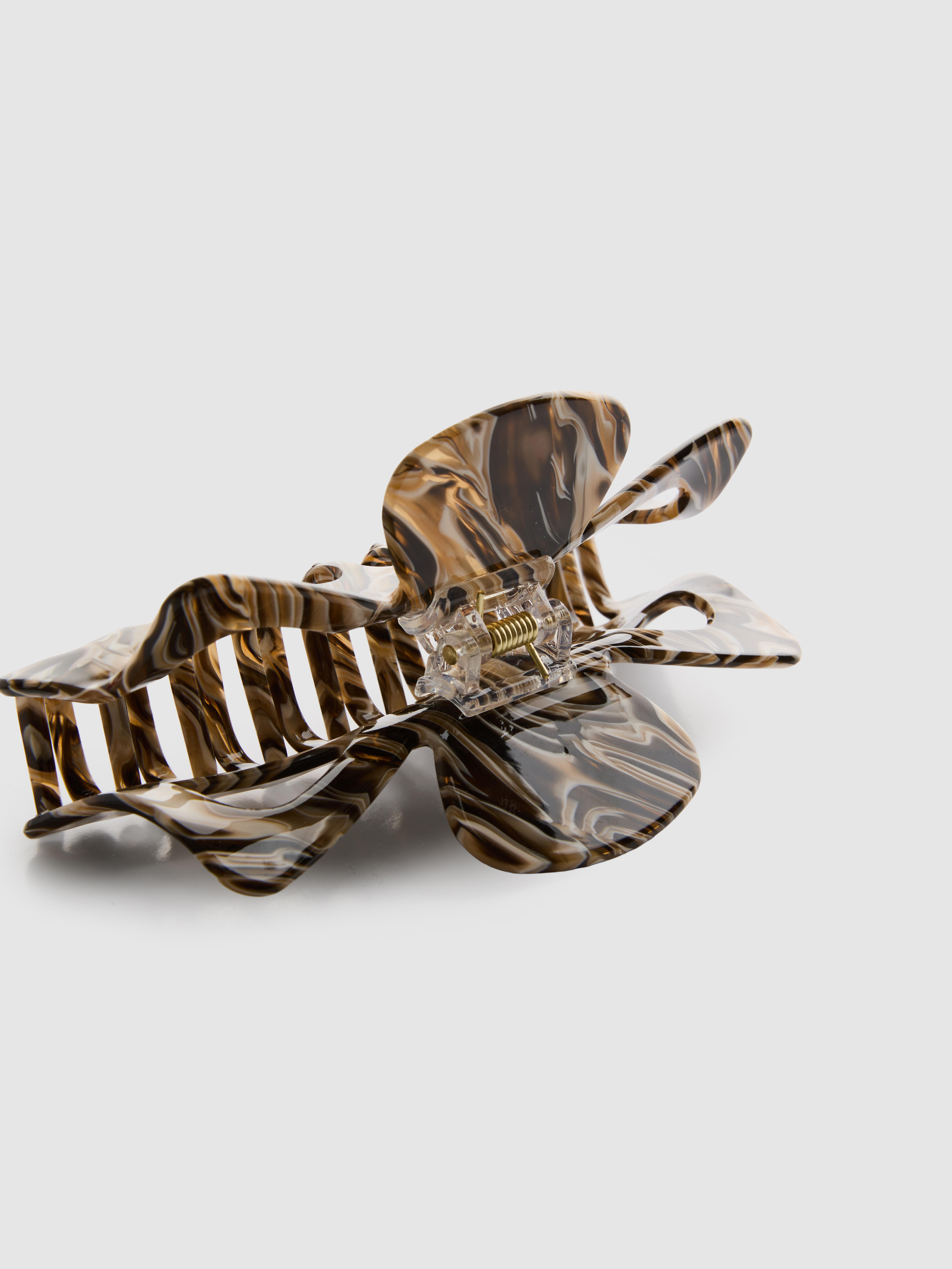 Marbled Cutout Hair Claw