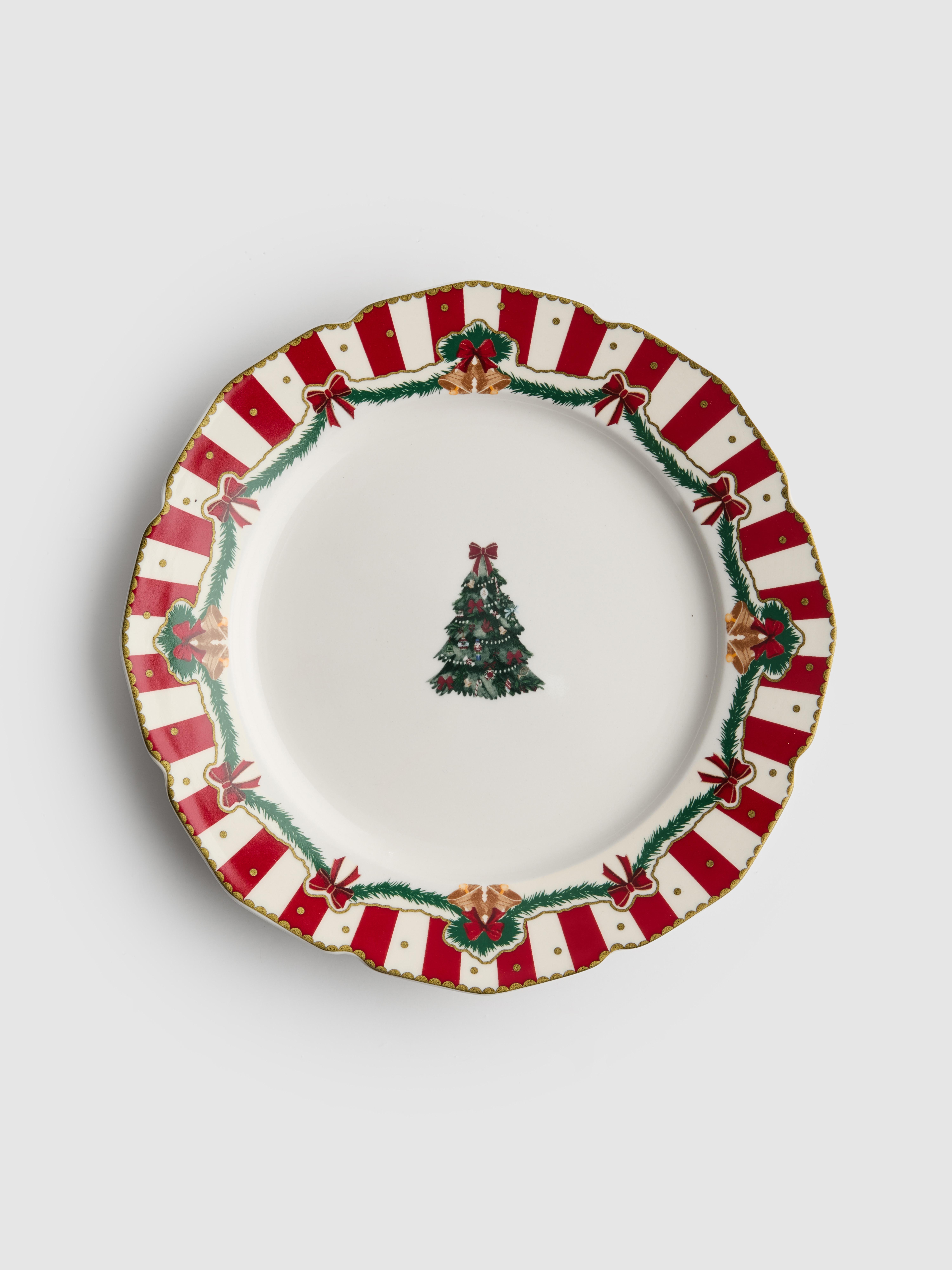 Christmas Tree Garland Side Plate