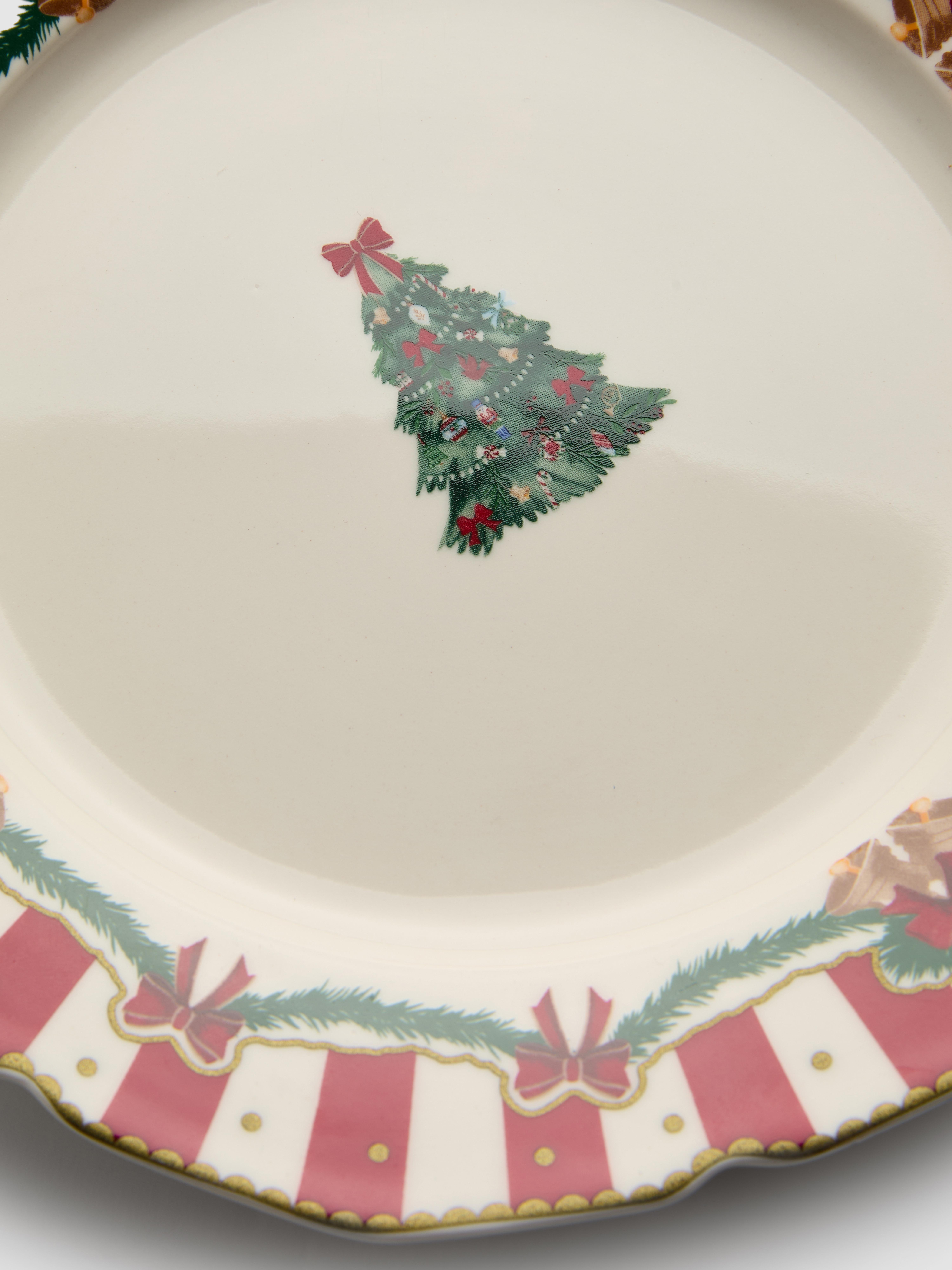 Christmas Tree Garland Side Plate