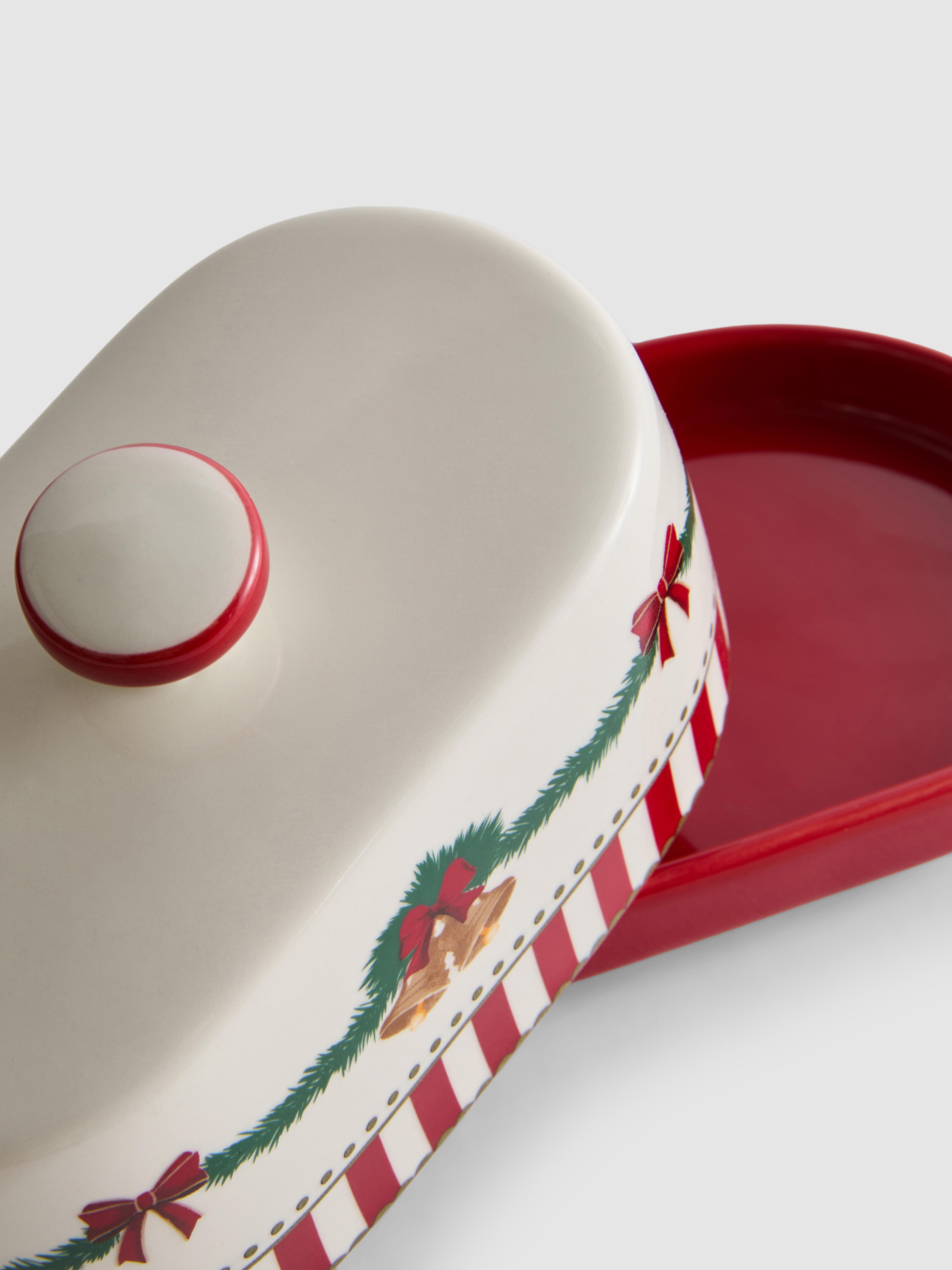 Christmas Bells Butter Dish