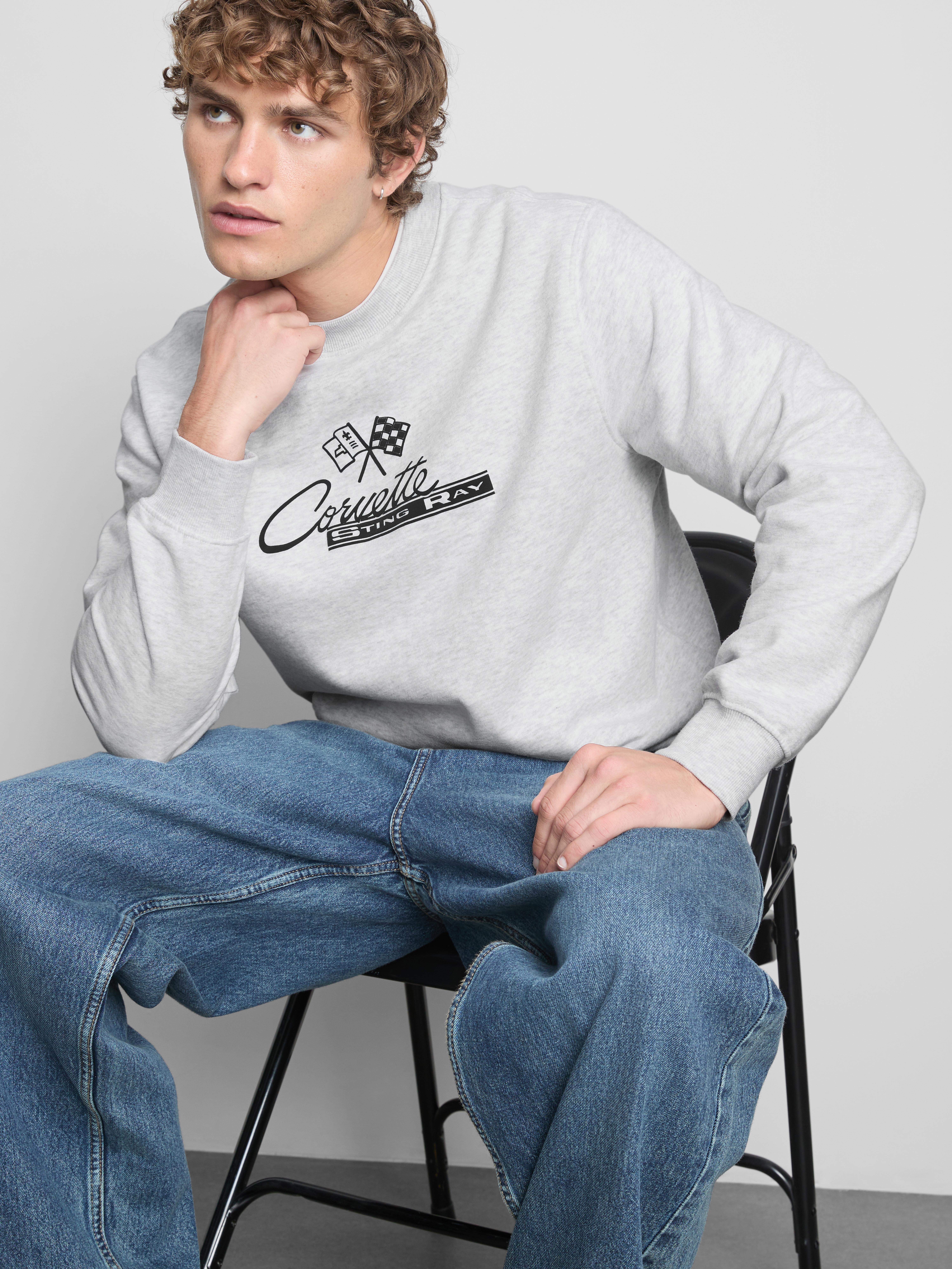 Cotton-Rich Chevrolet Corvette Sting Ray Sweatshirt
