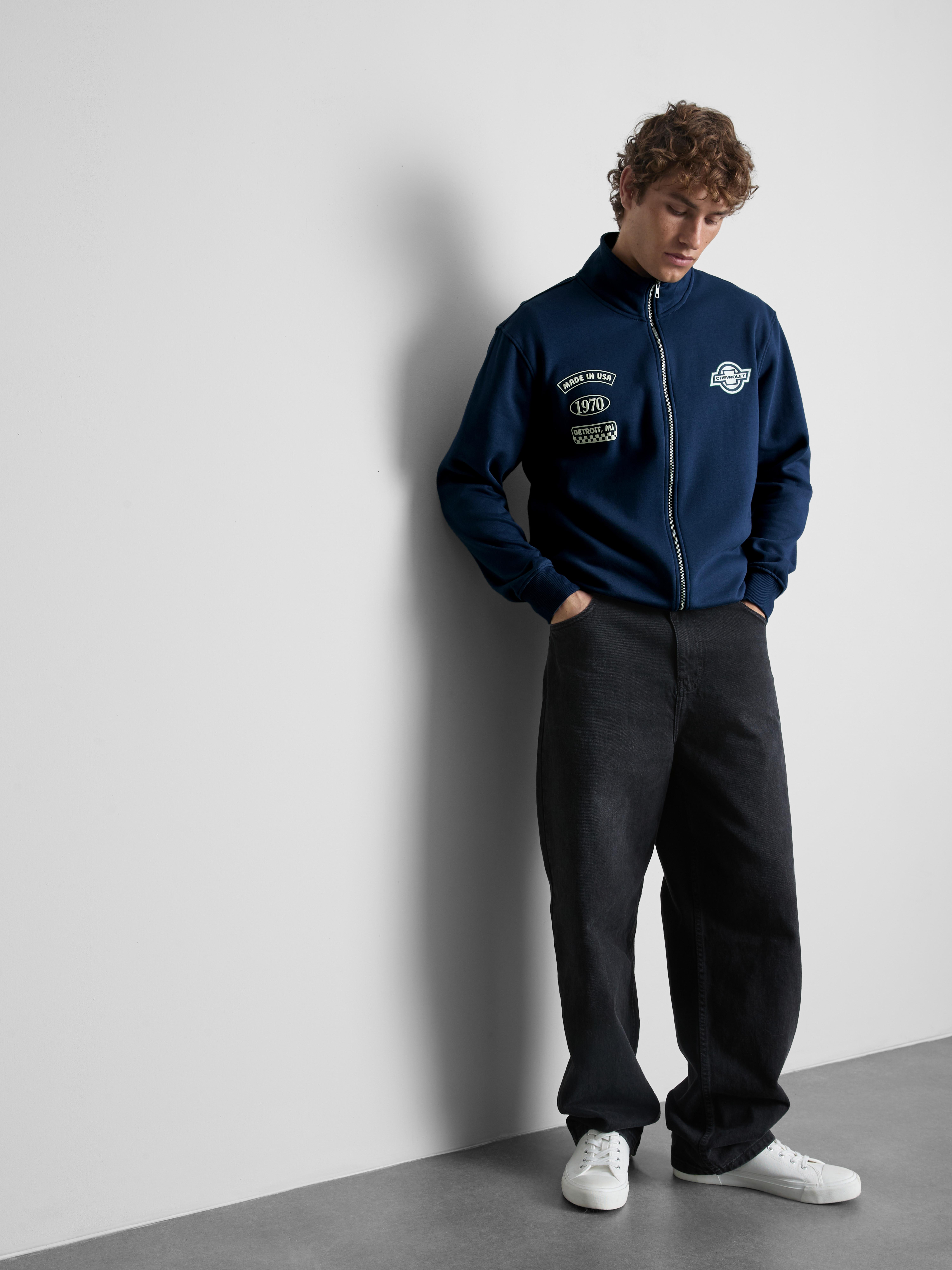 Katoenen sweatshirt met rits Chevrolet