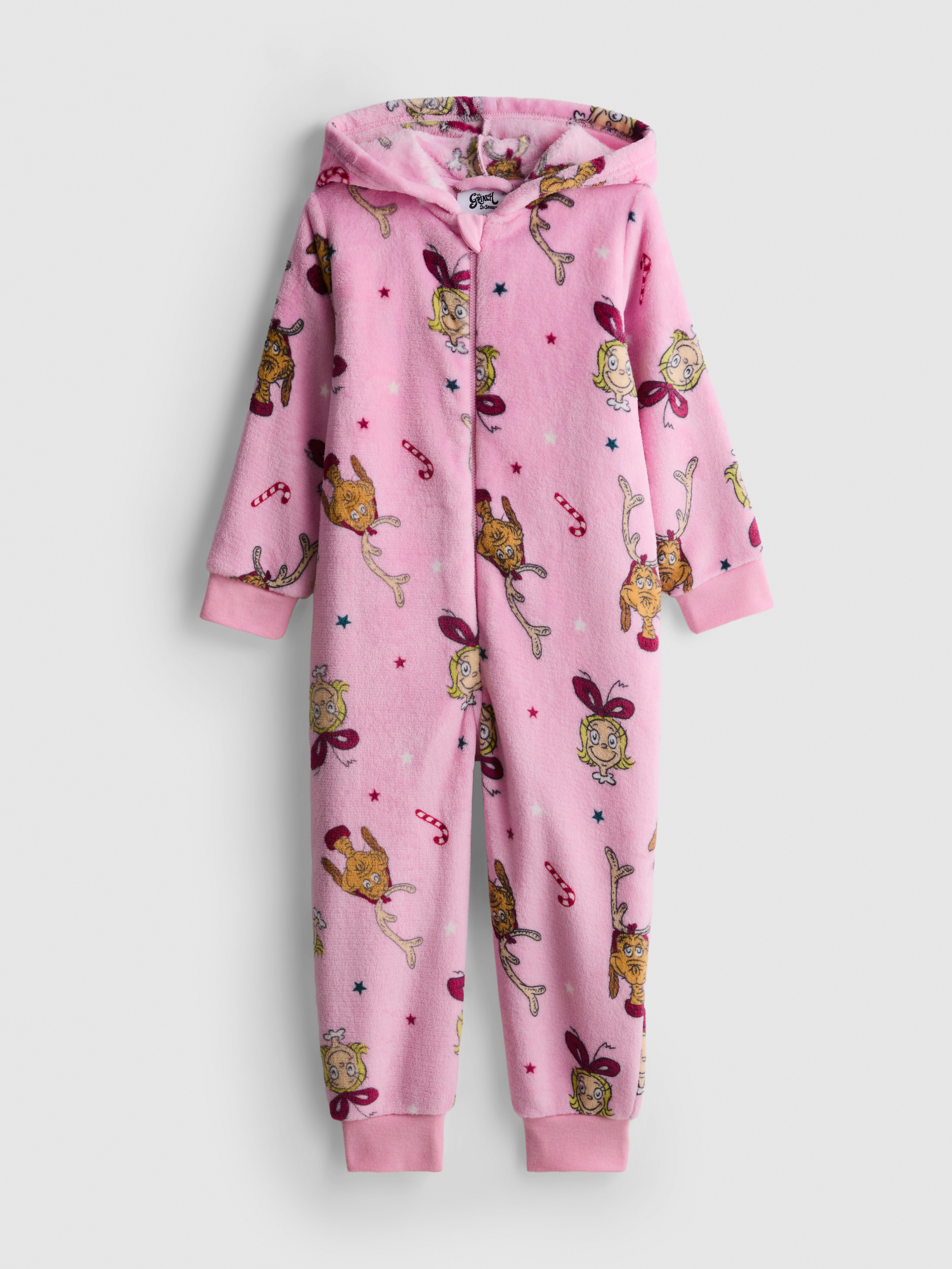 1-15yrs | The Grinch Zip-Up Onesie
