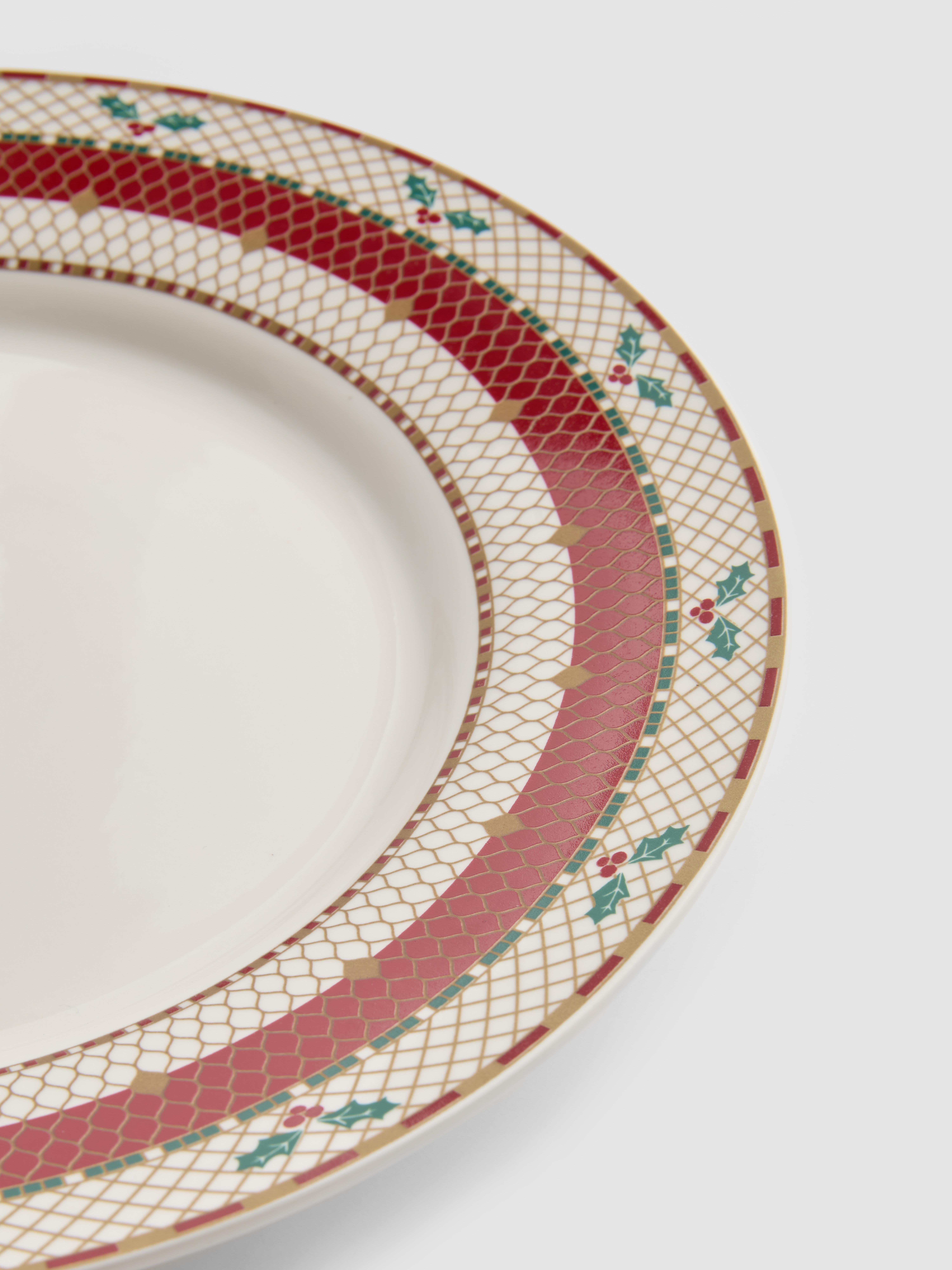 Christmas Bow Dinner Plate