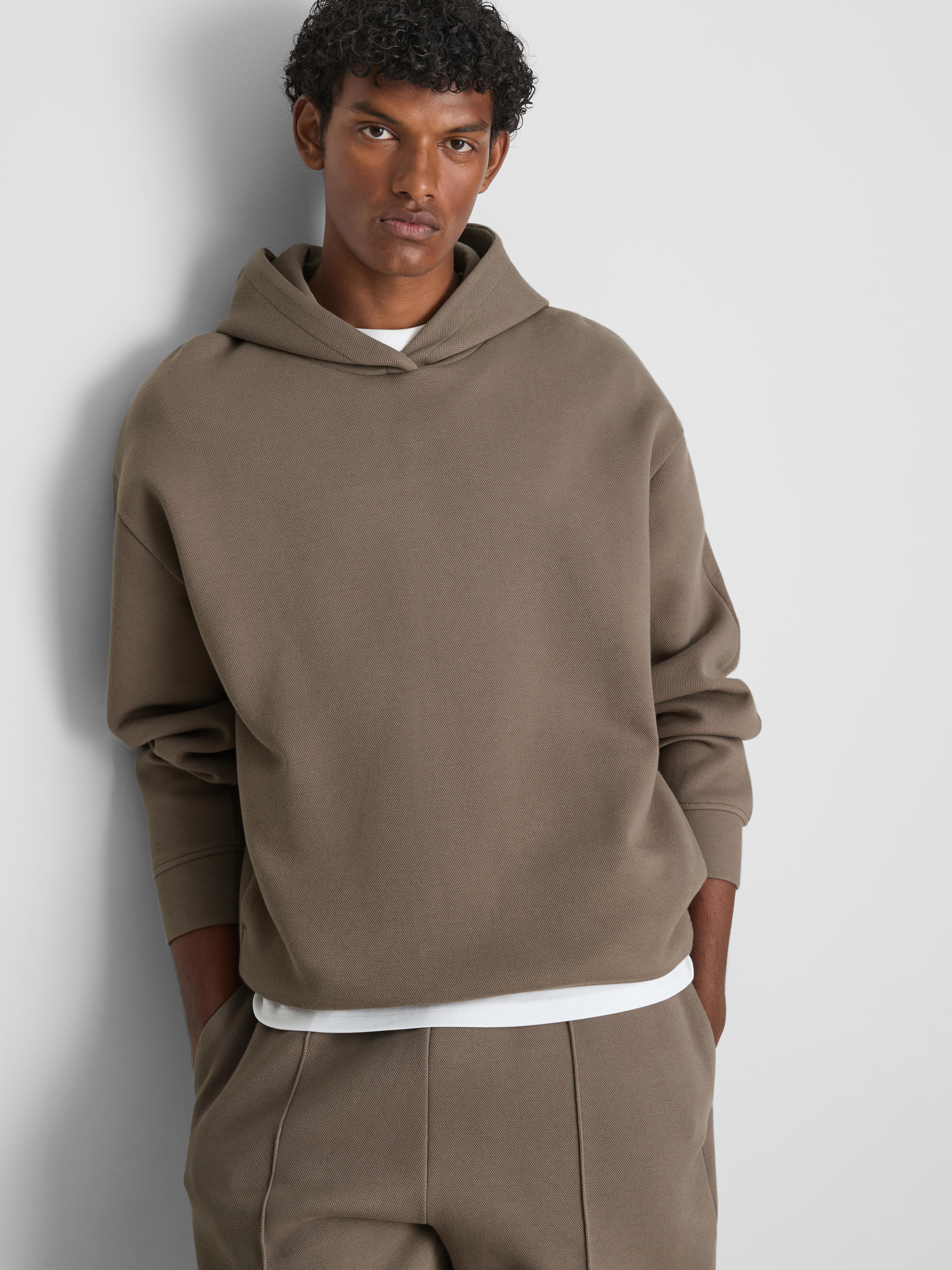 The Edit Textured Pullover Hoodie