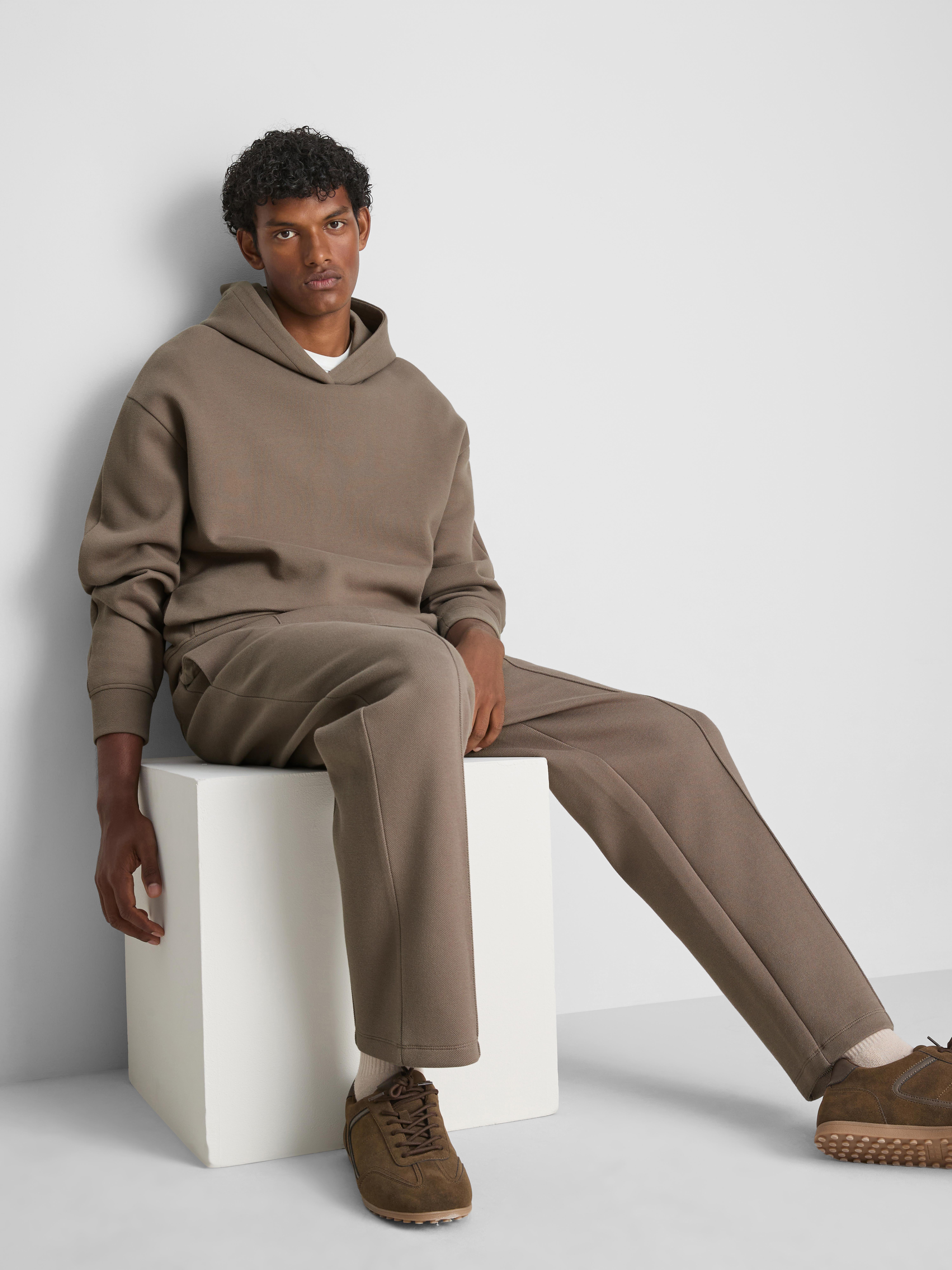 The Edit Textured Pullover Hoodie