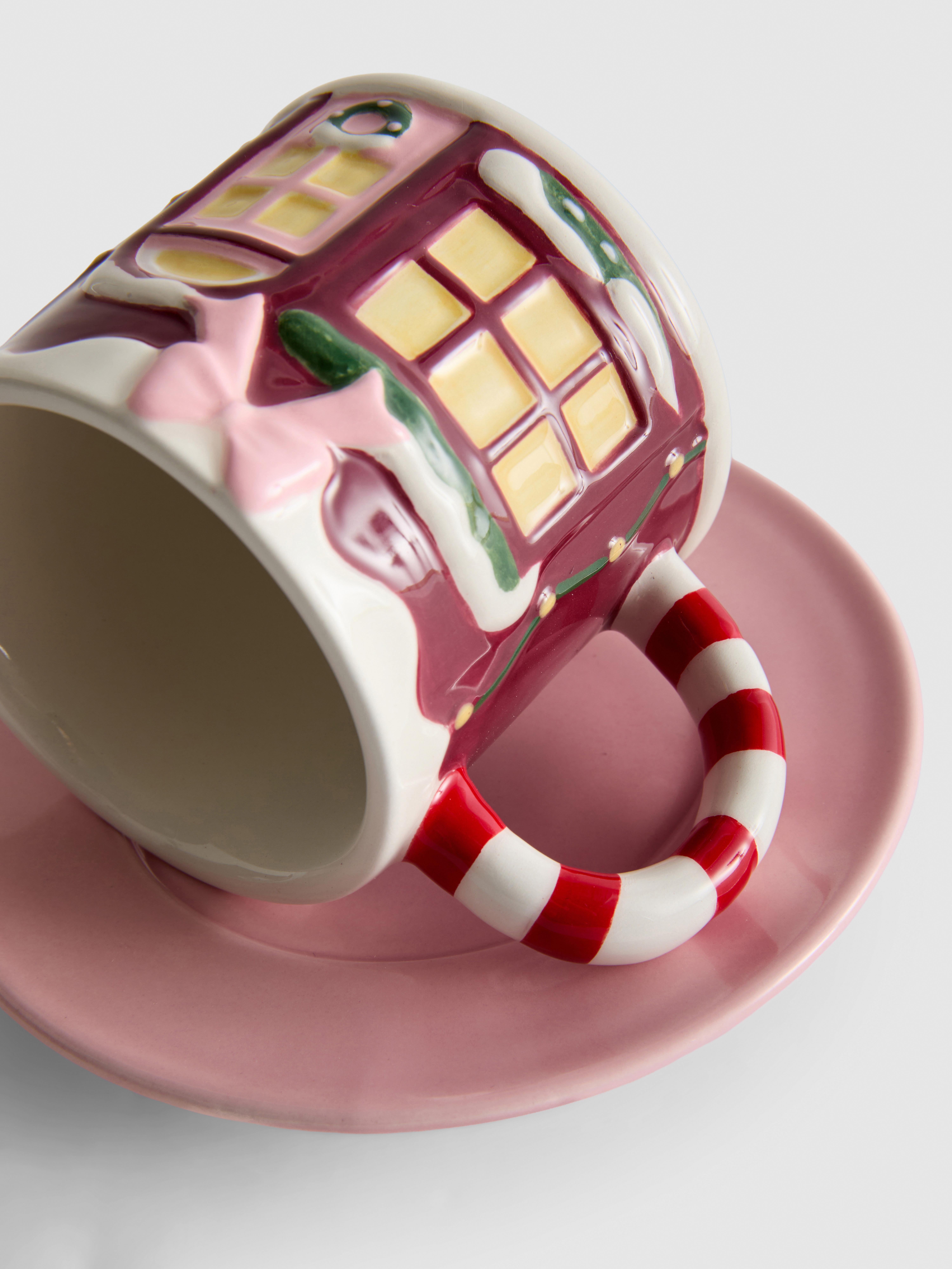 Espressokop en schotel kerstsnoepwinkel | Primark
