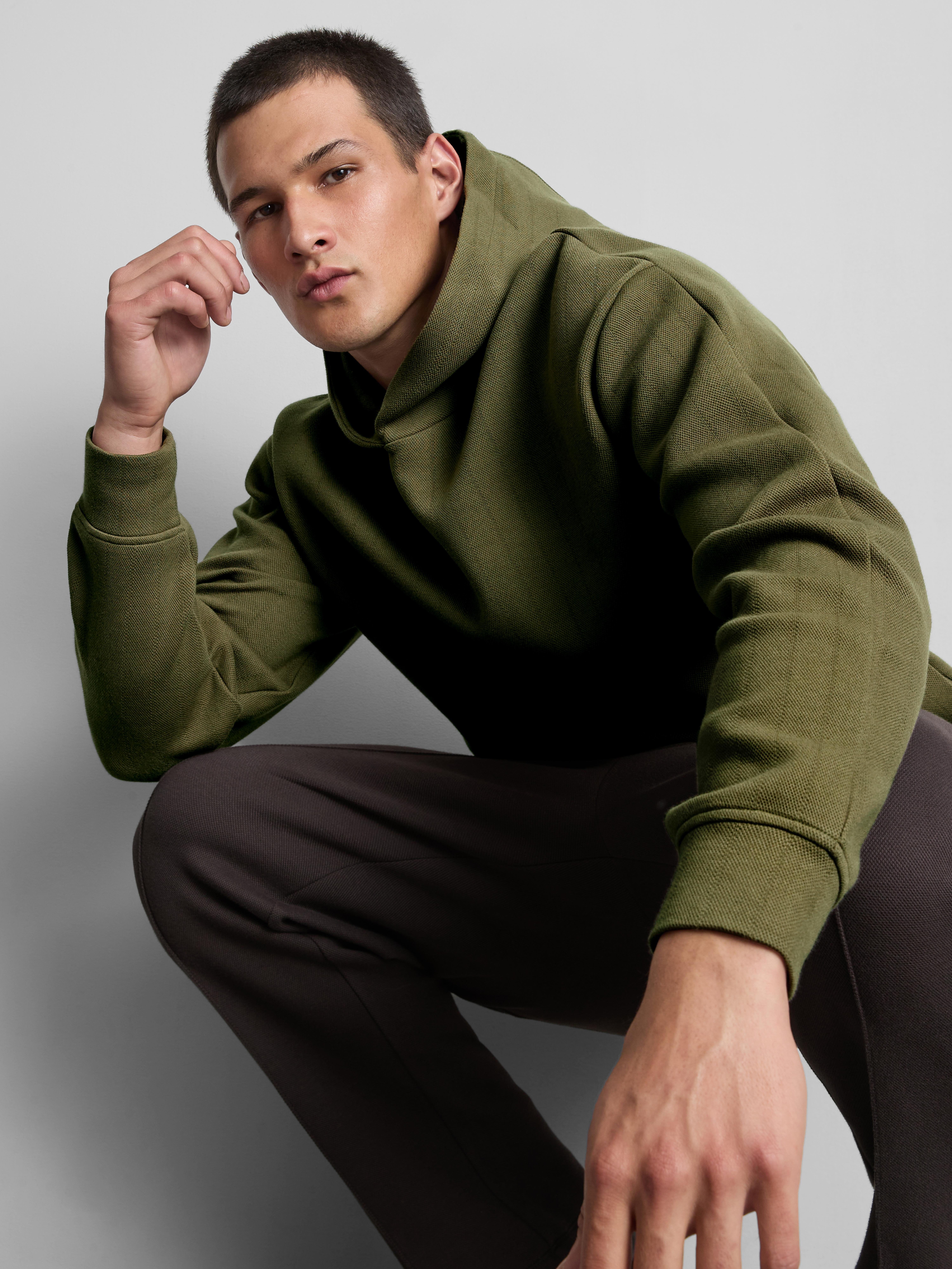 The Edit Textured Hoodie