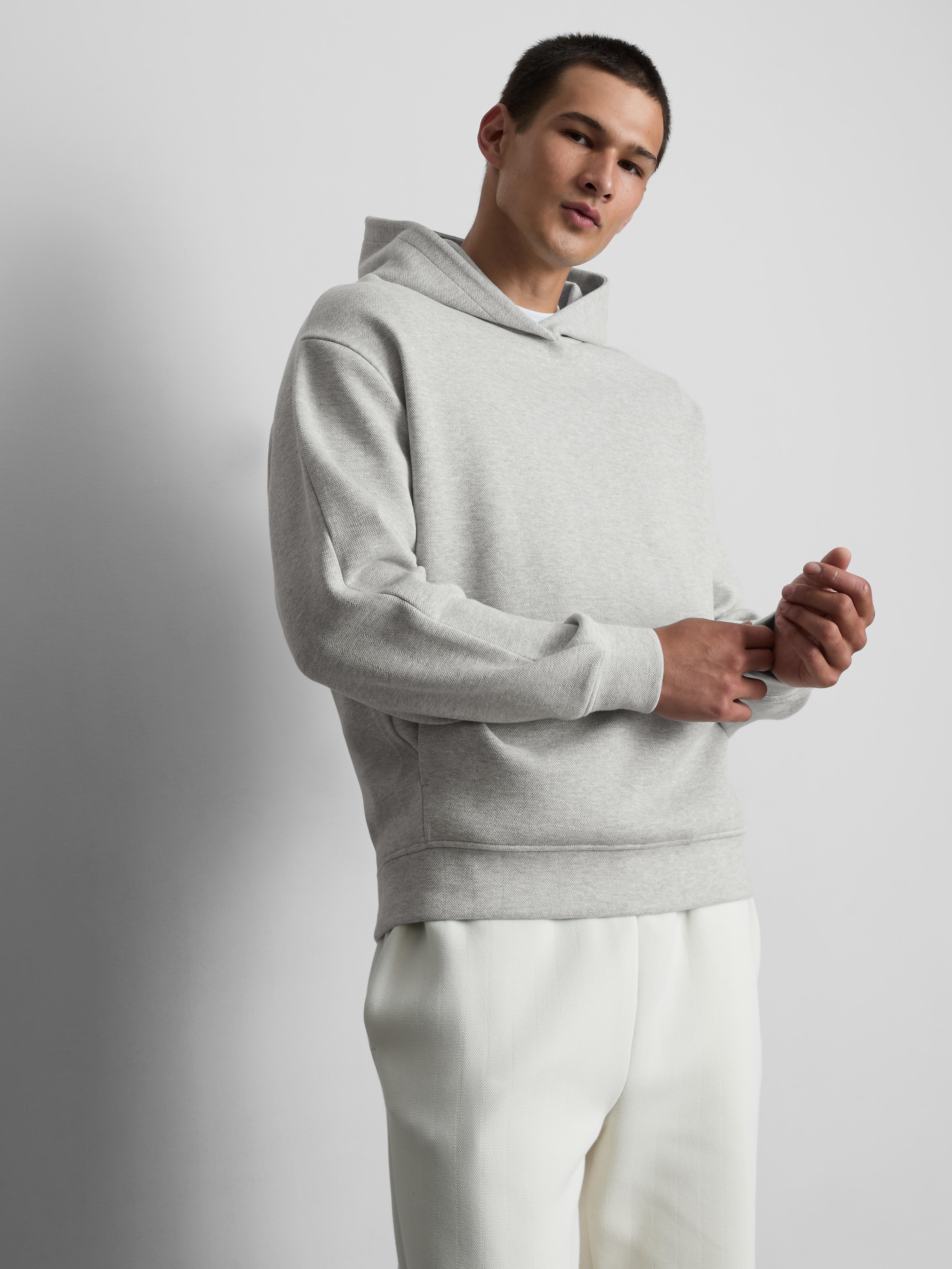 The Edit Textured Hoodie Grey