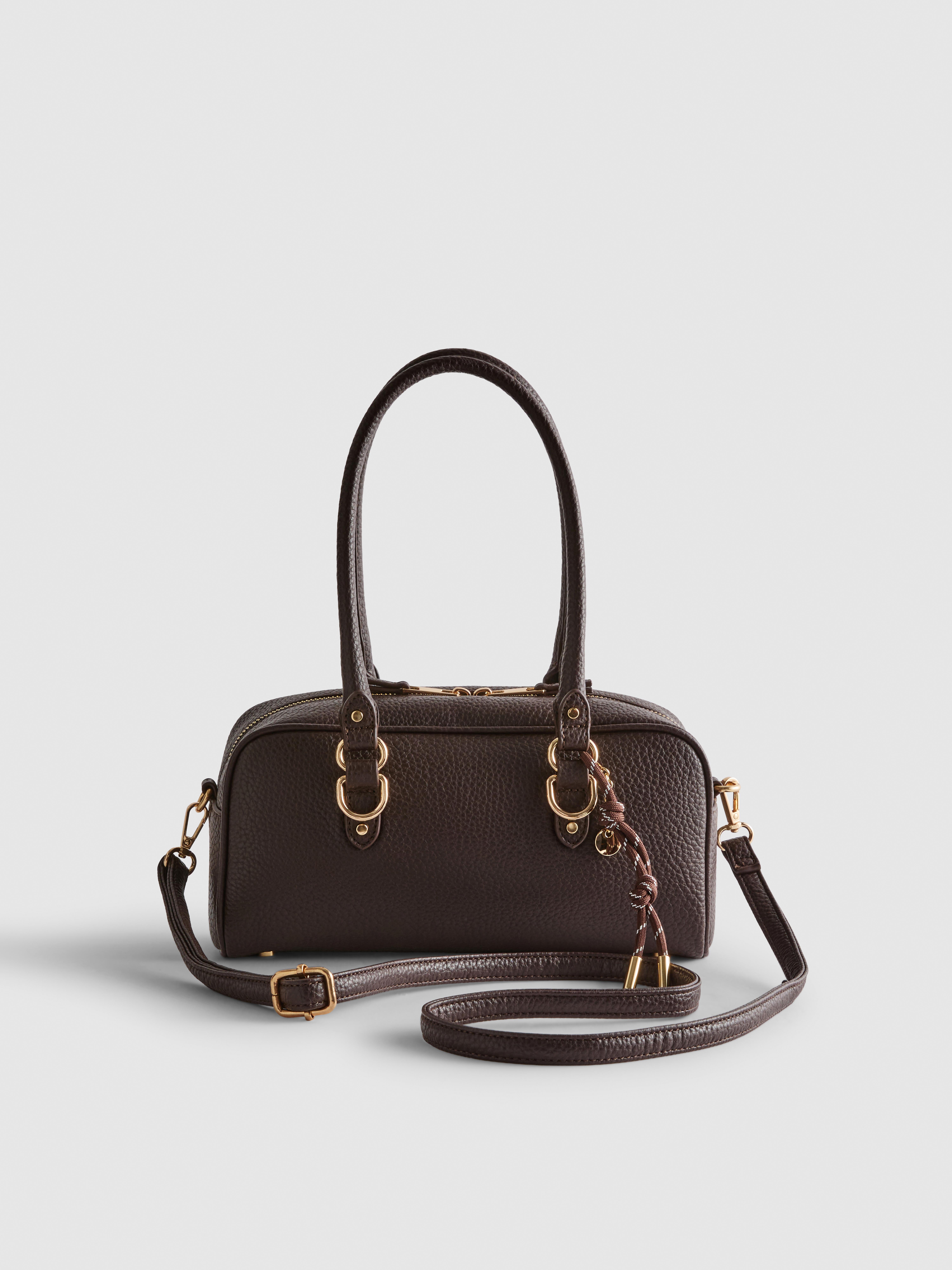 Charm Detail Bowler Bag