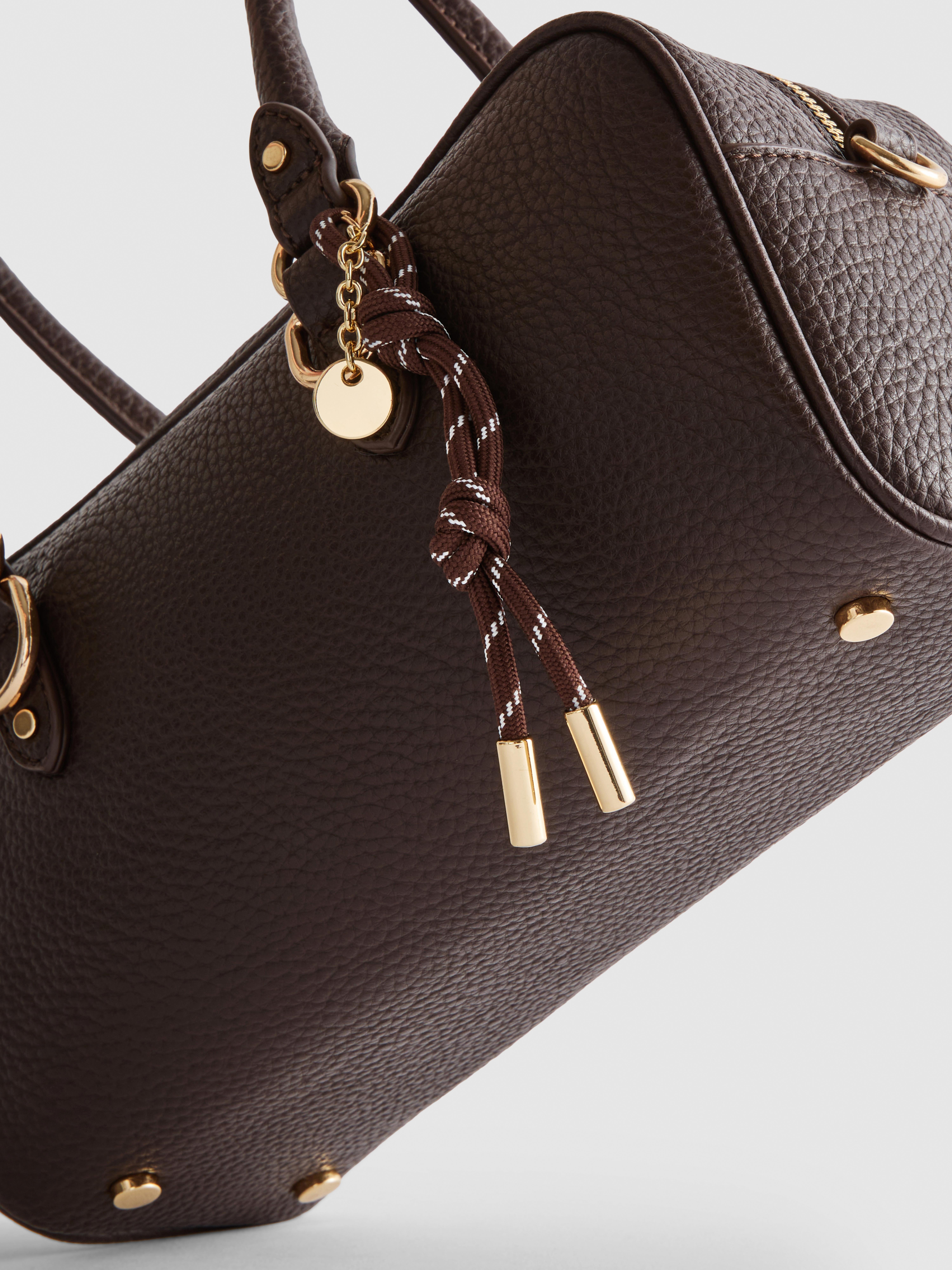 Charm Detail Bowler Bag