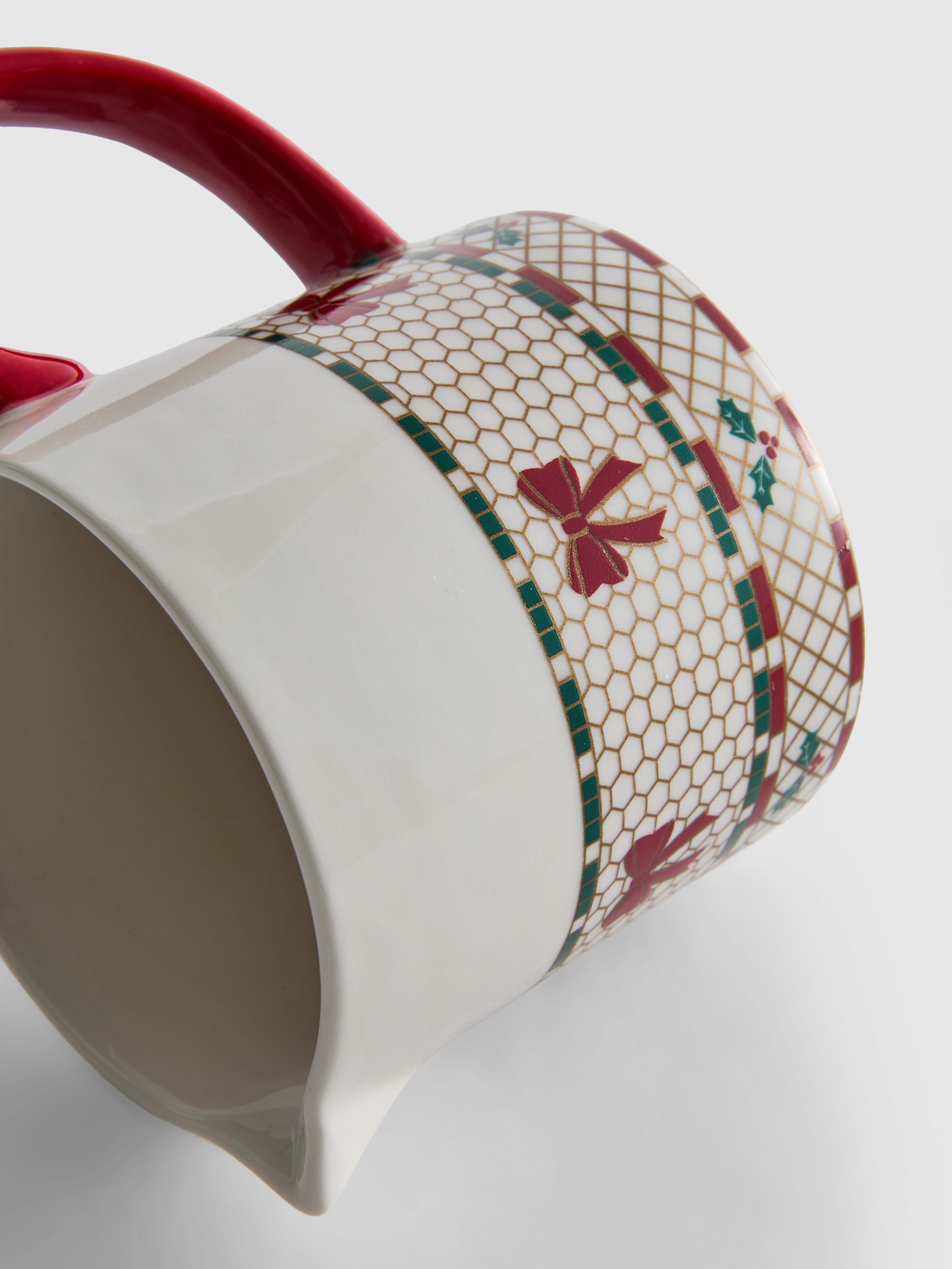 Christmas Bow Milk Jug