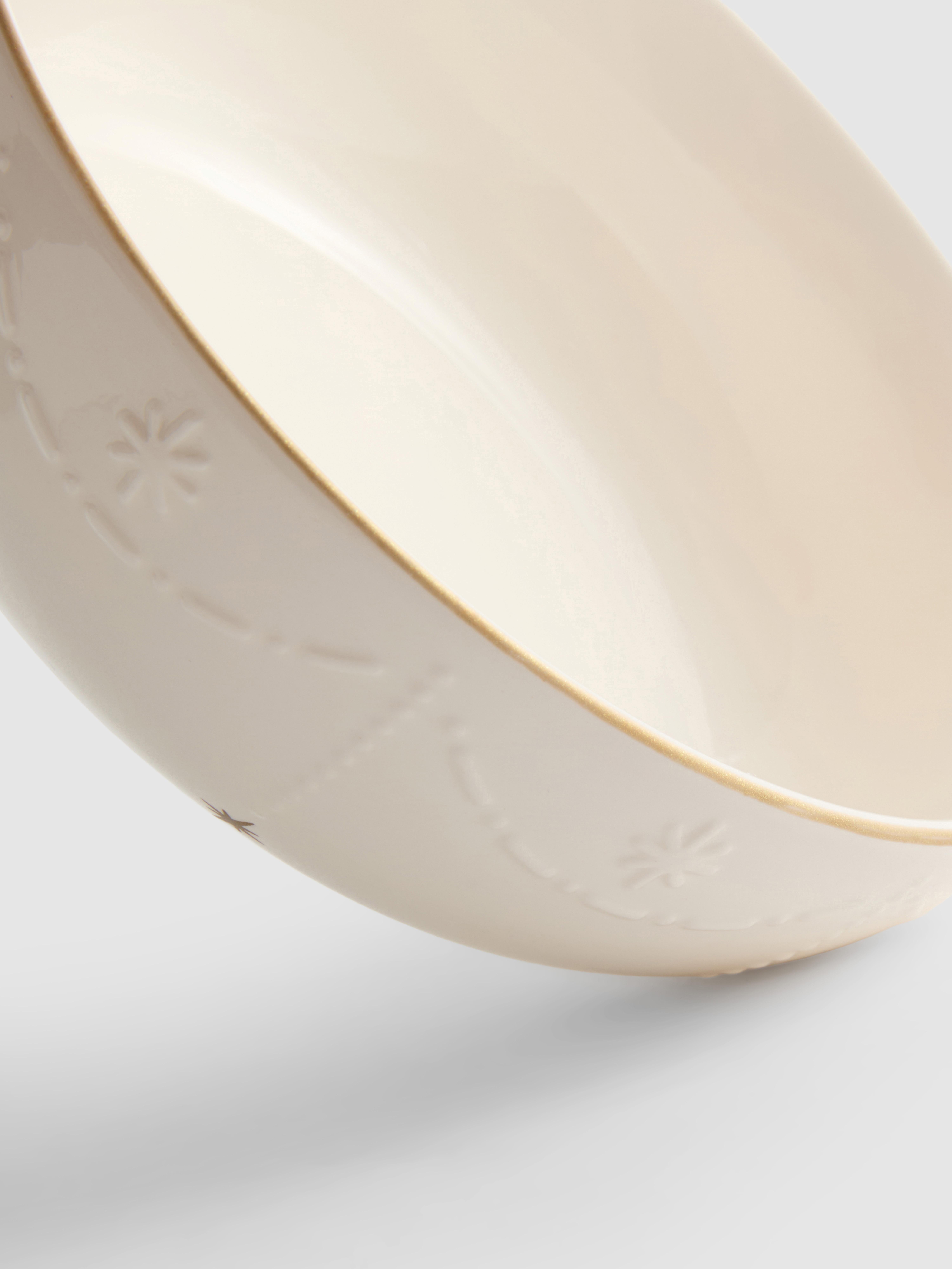 Christmas Embossed Cereal Bowl