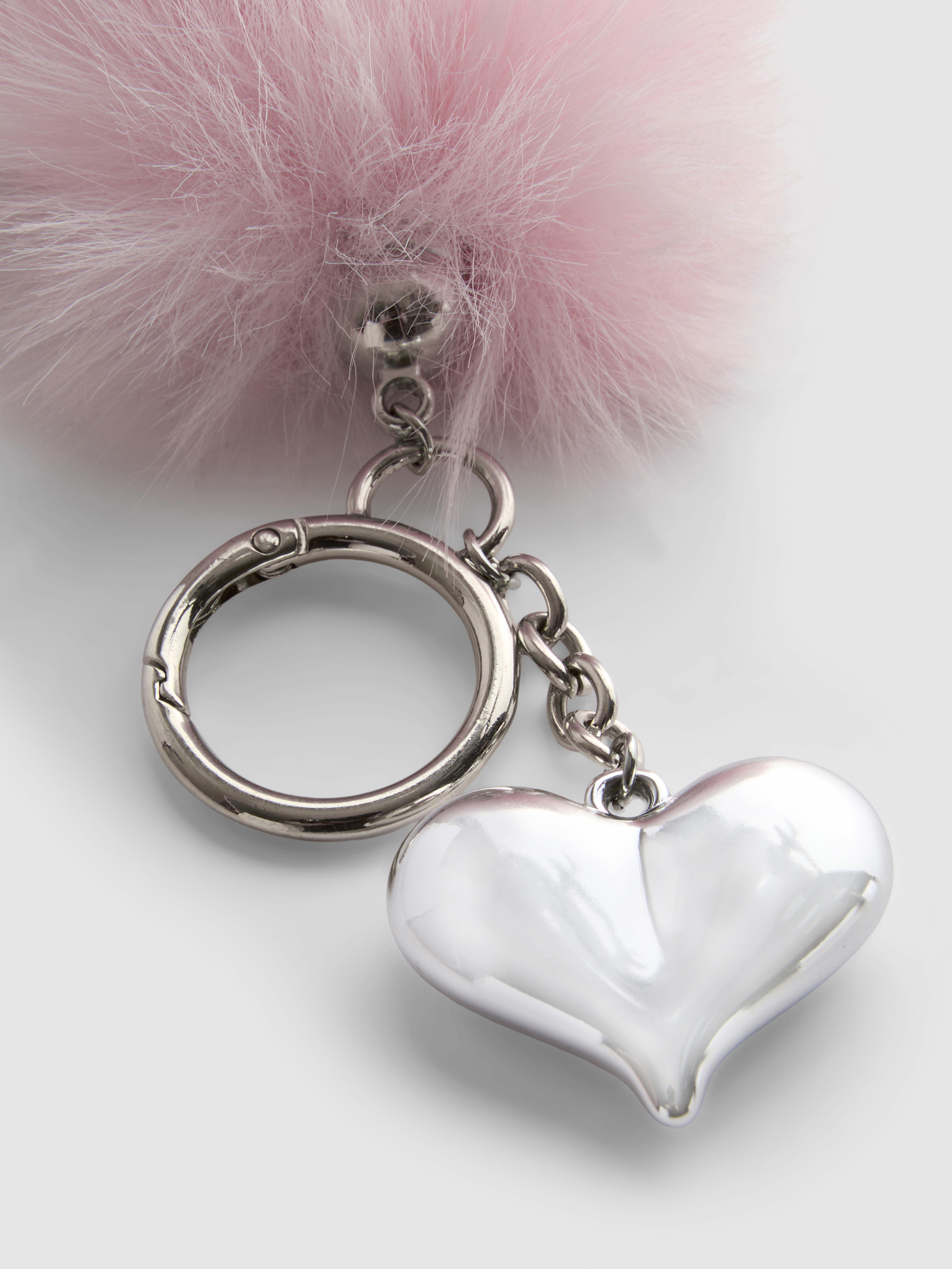 Faux Fur Foxtail Keychain