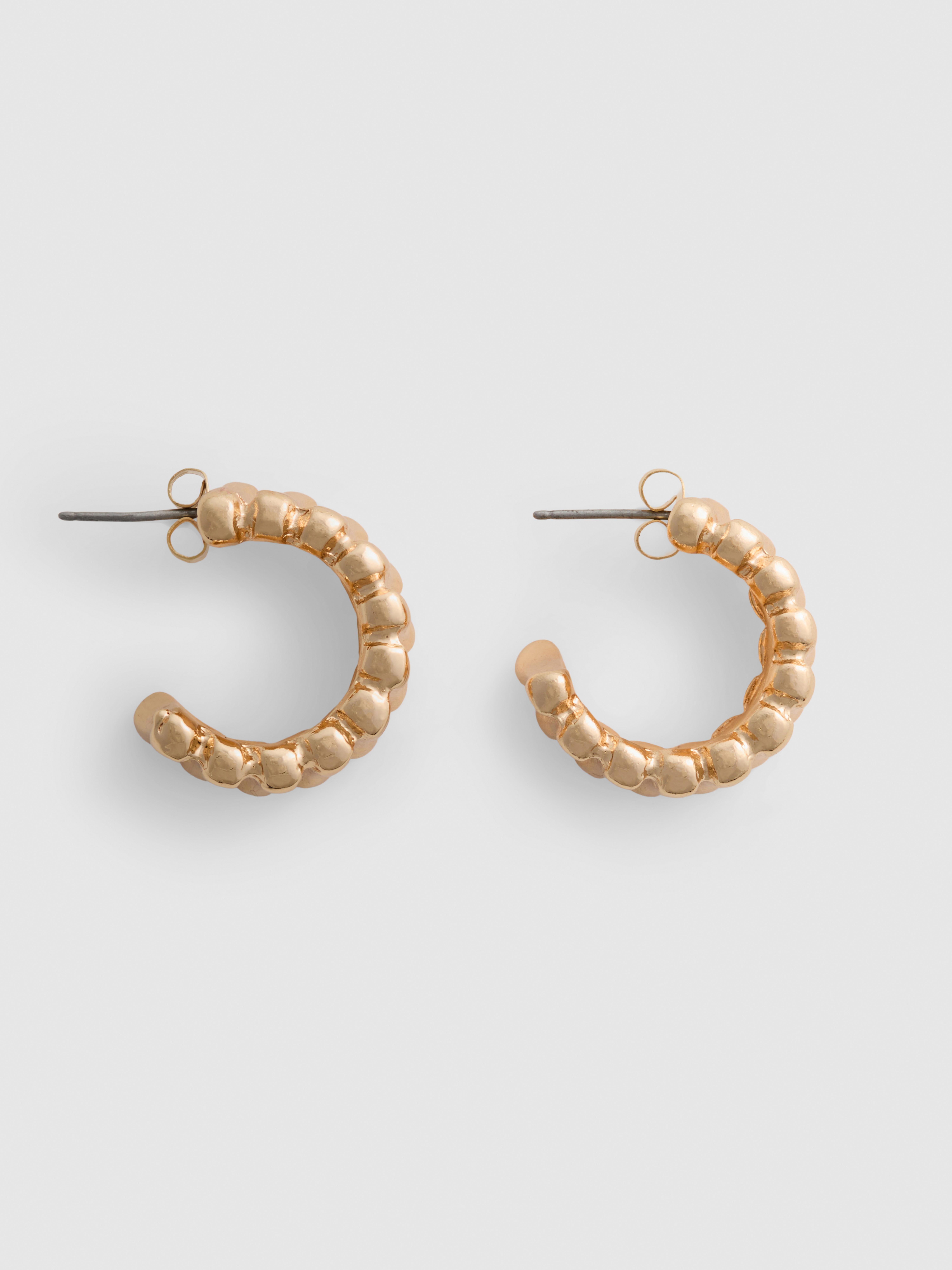 Textured Hoop Earrings