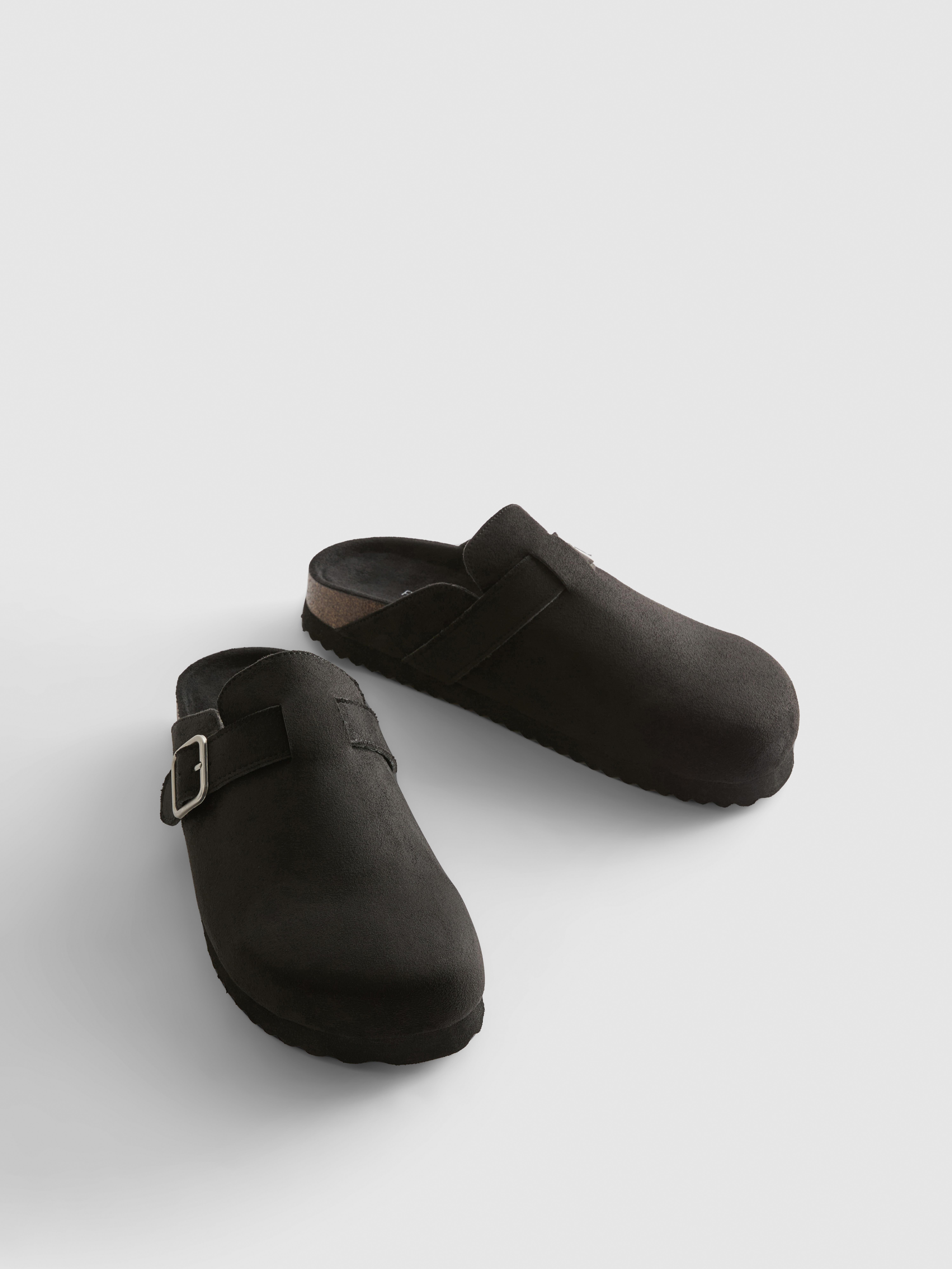Buckle Detail Clog Sandals