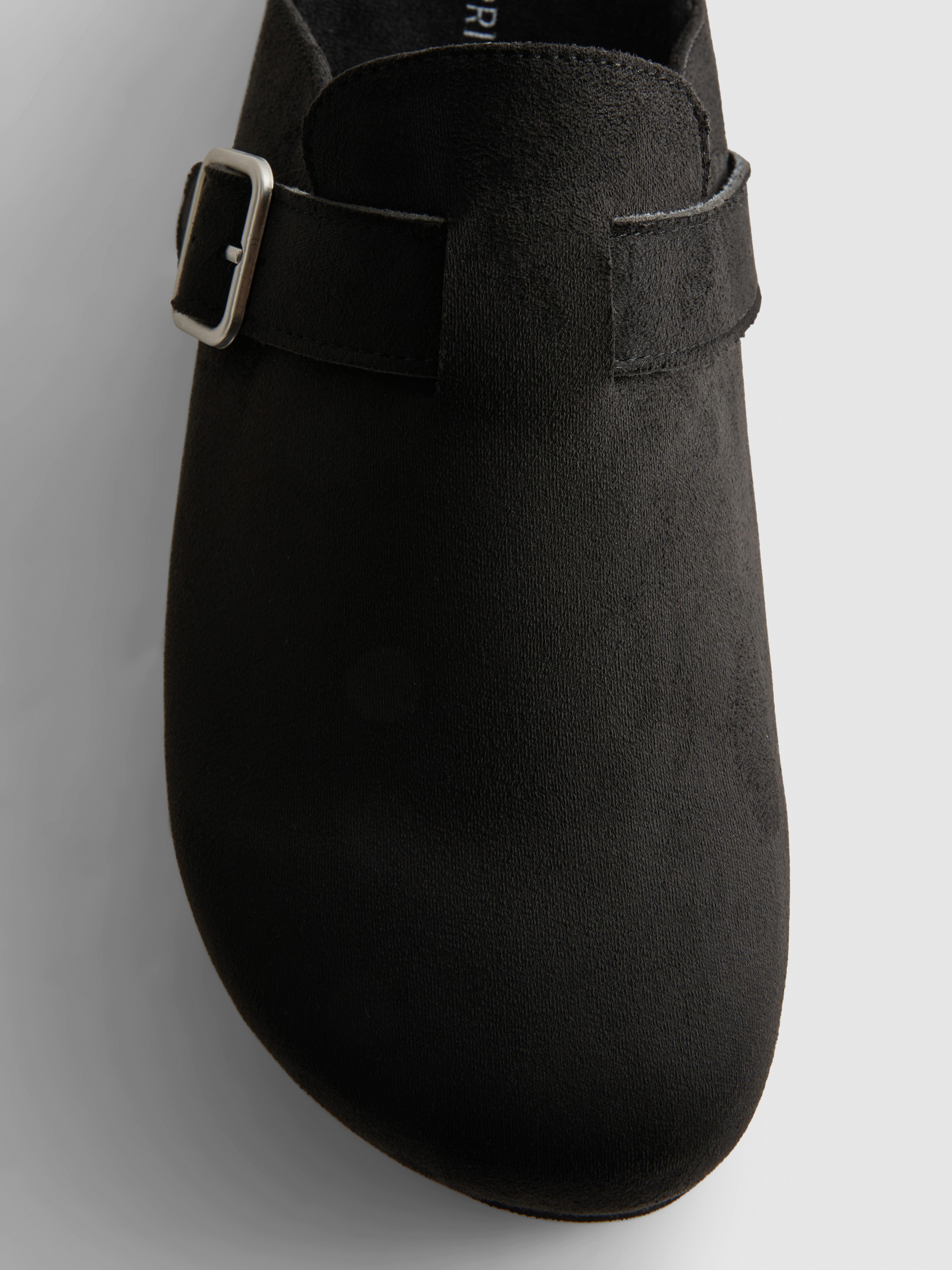 Buckle Detail Clog Sandals
