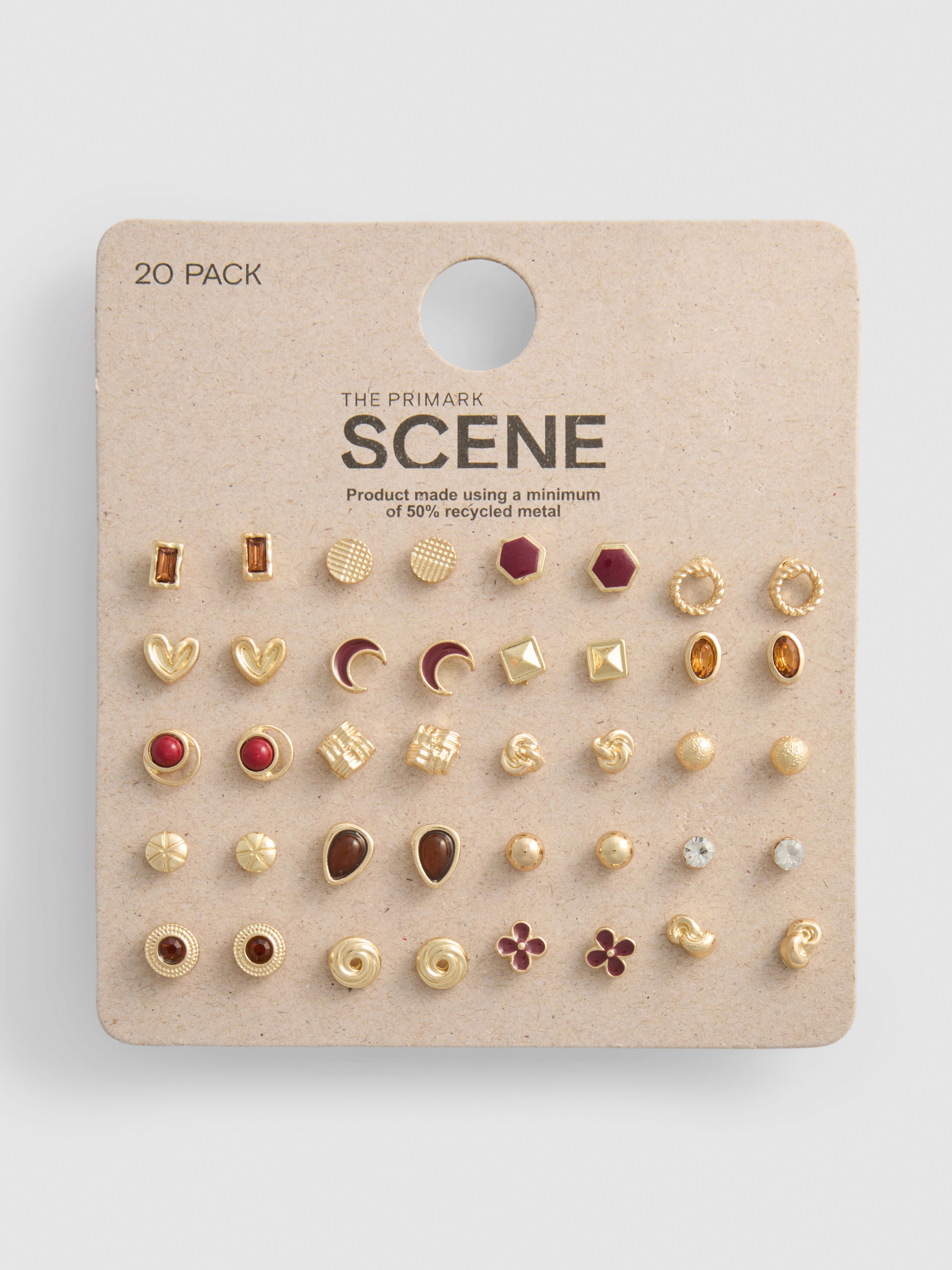 The Primark Scene | 20pk Mixed Stud Earrings