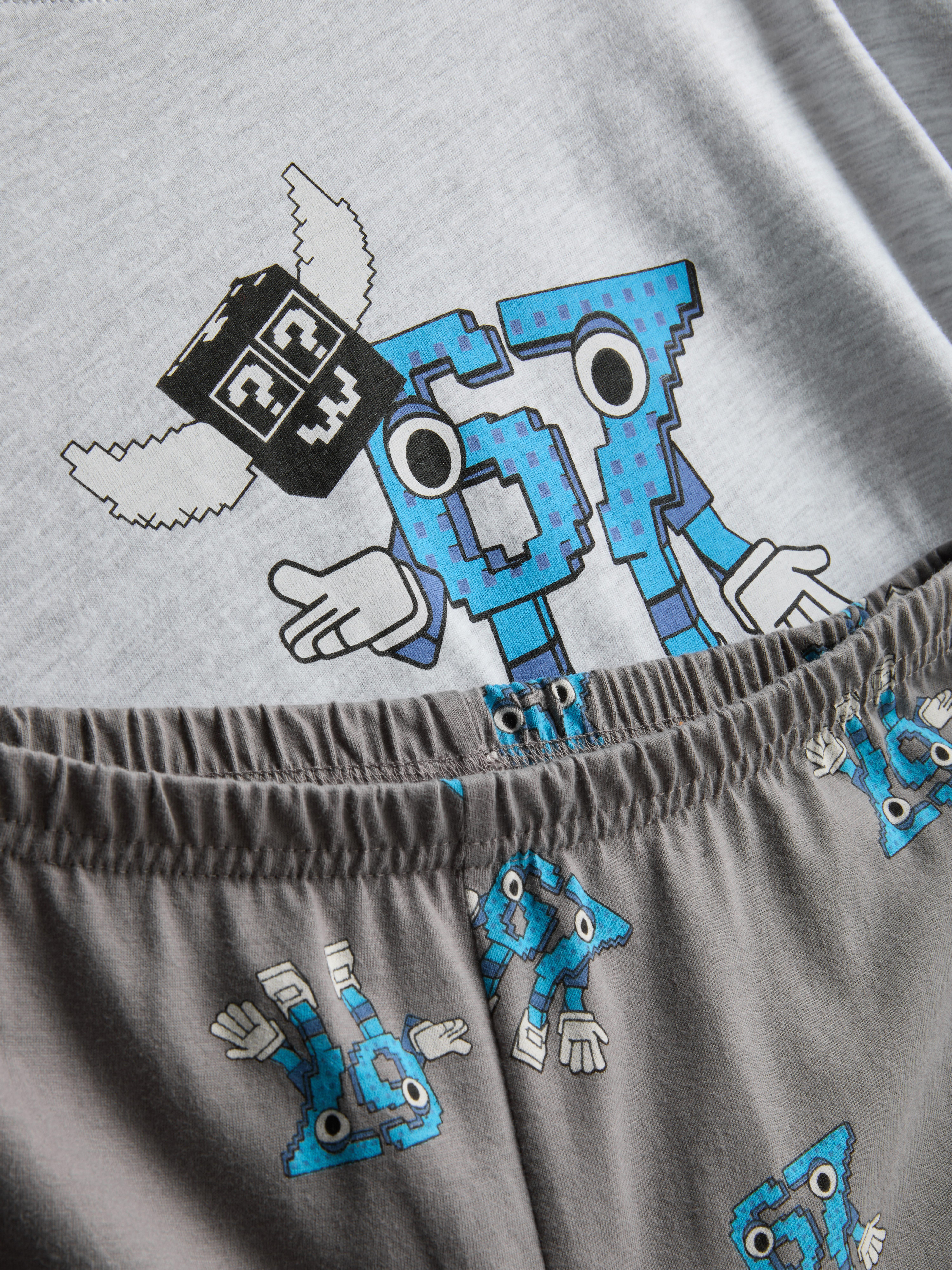 Boys Grey 5-13yrs | Brain Rot 67 Pyjamas | Primark
