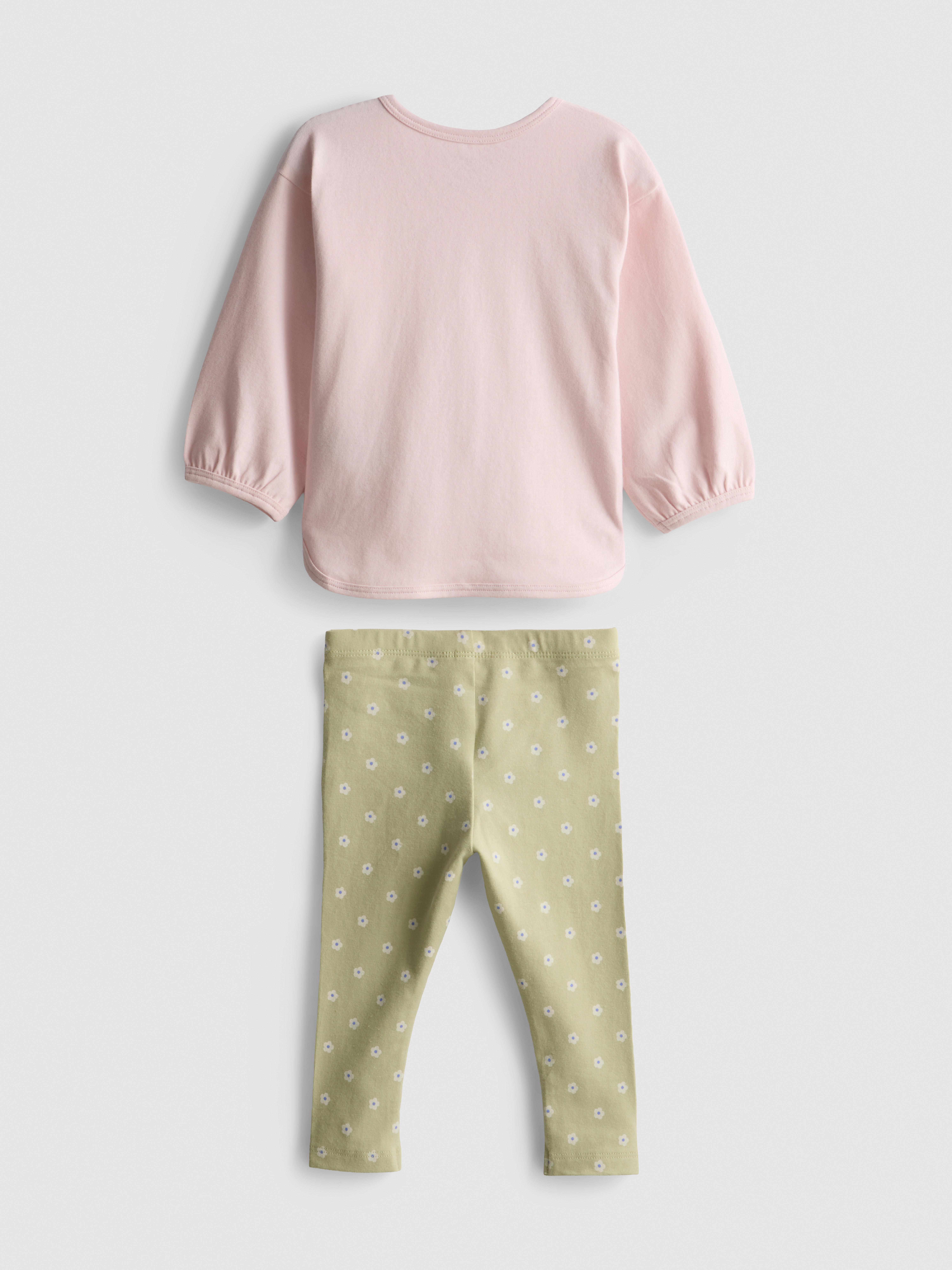 0-18 meses | Top con pato + leggings florales - Rosa - Niñas | Primark