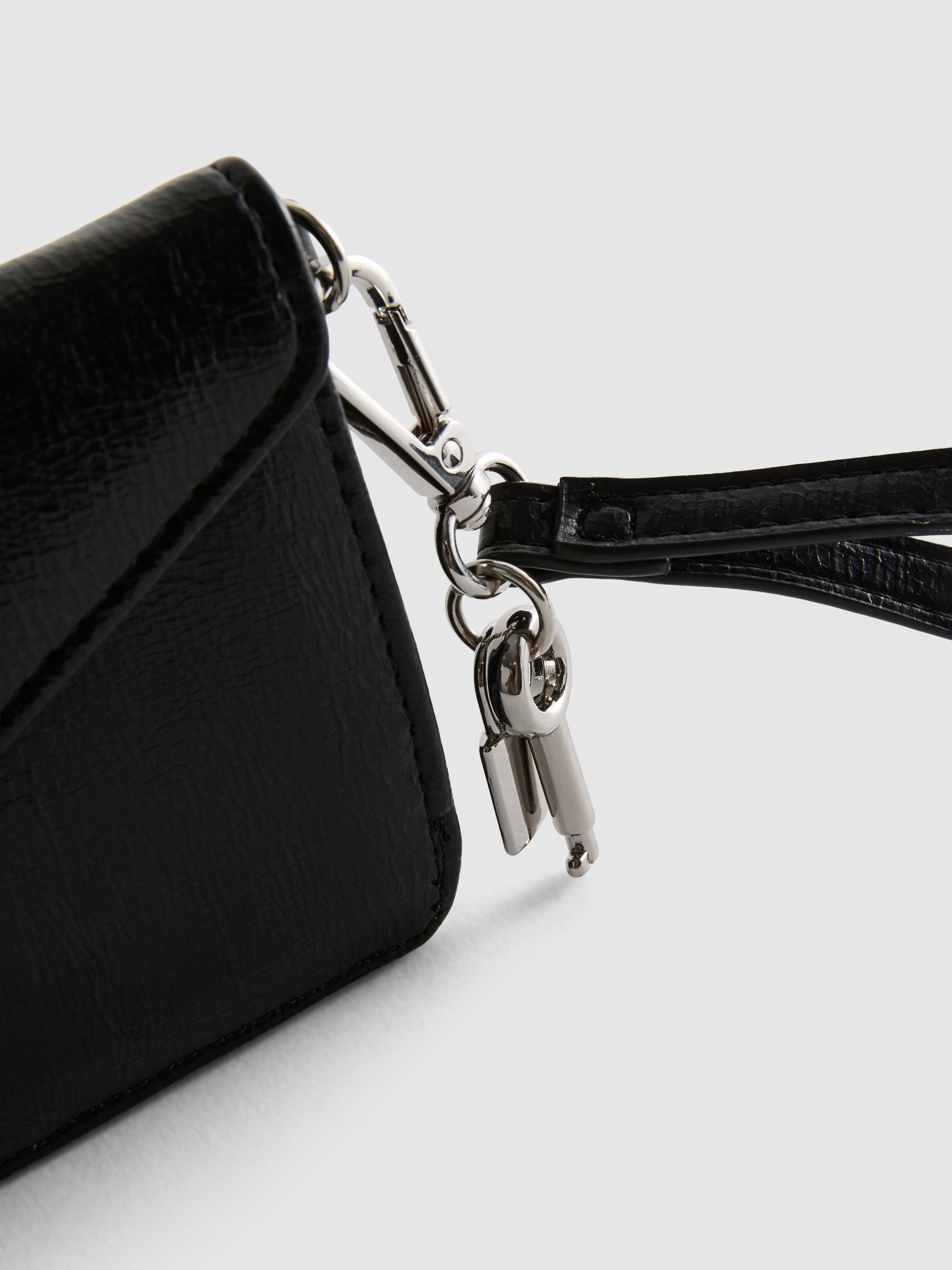 Faux Leather Wristlet Purse