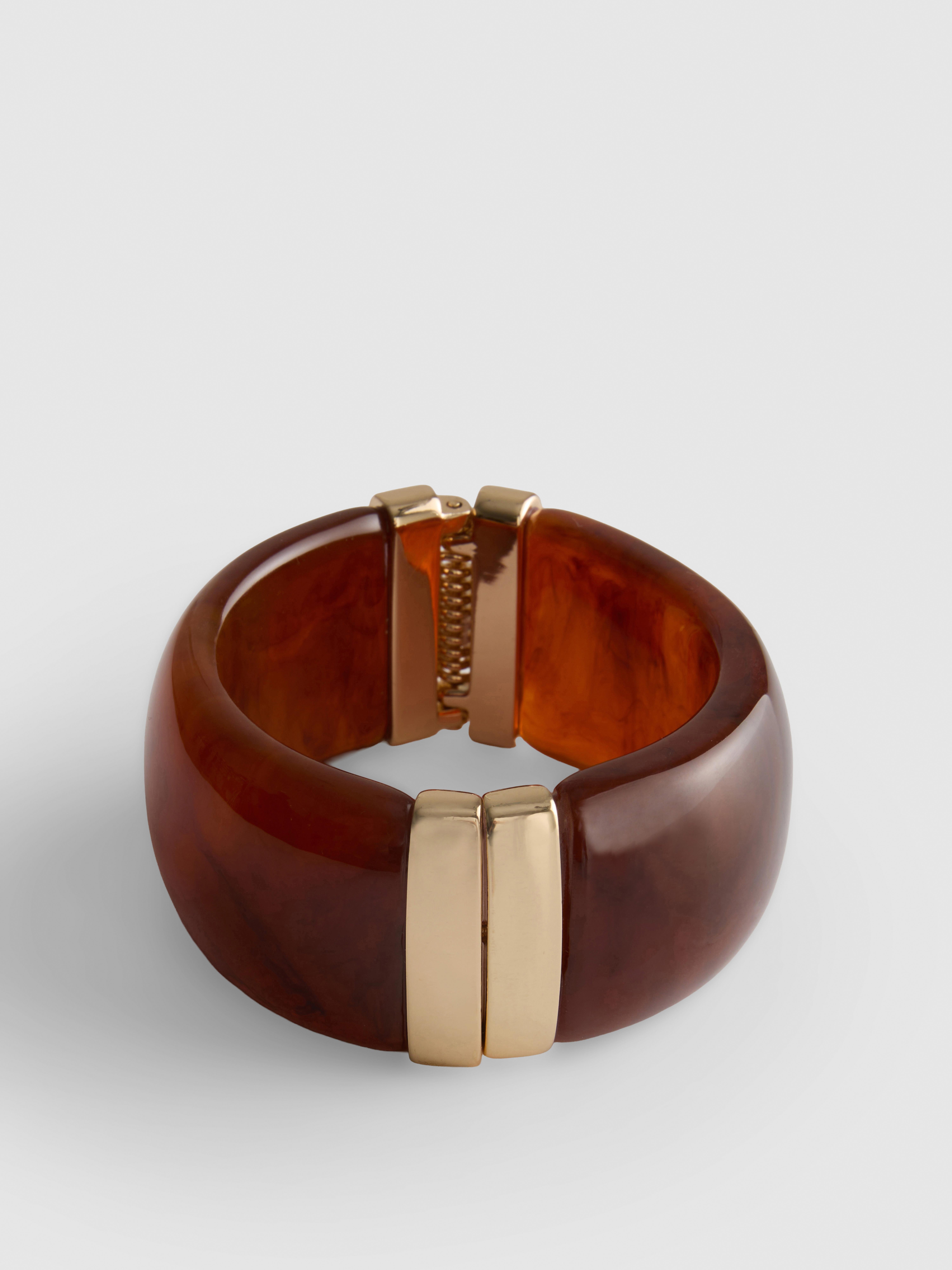 Resin-Effect Hinged Bangle