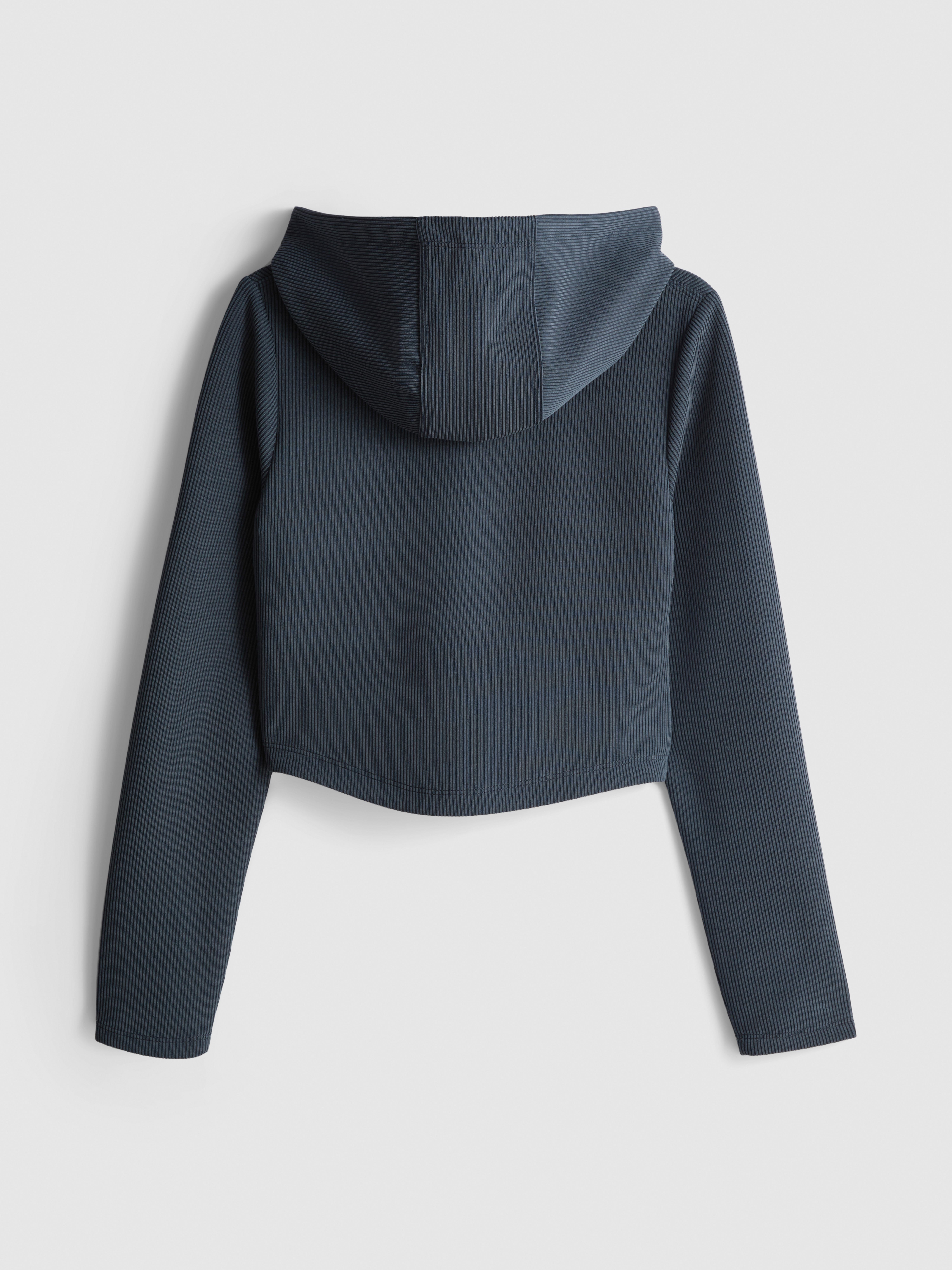 7-15yrs | Ribbed Zip-Up Hoodie