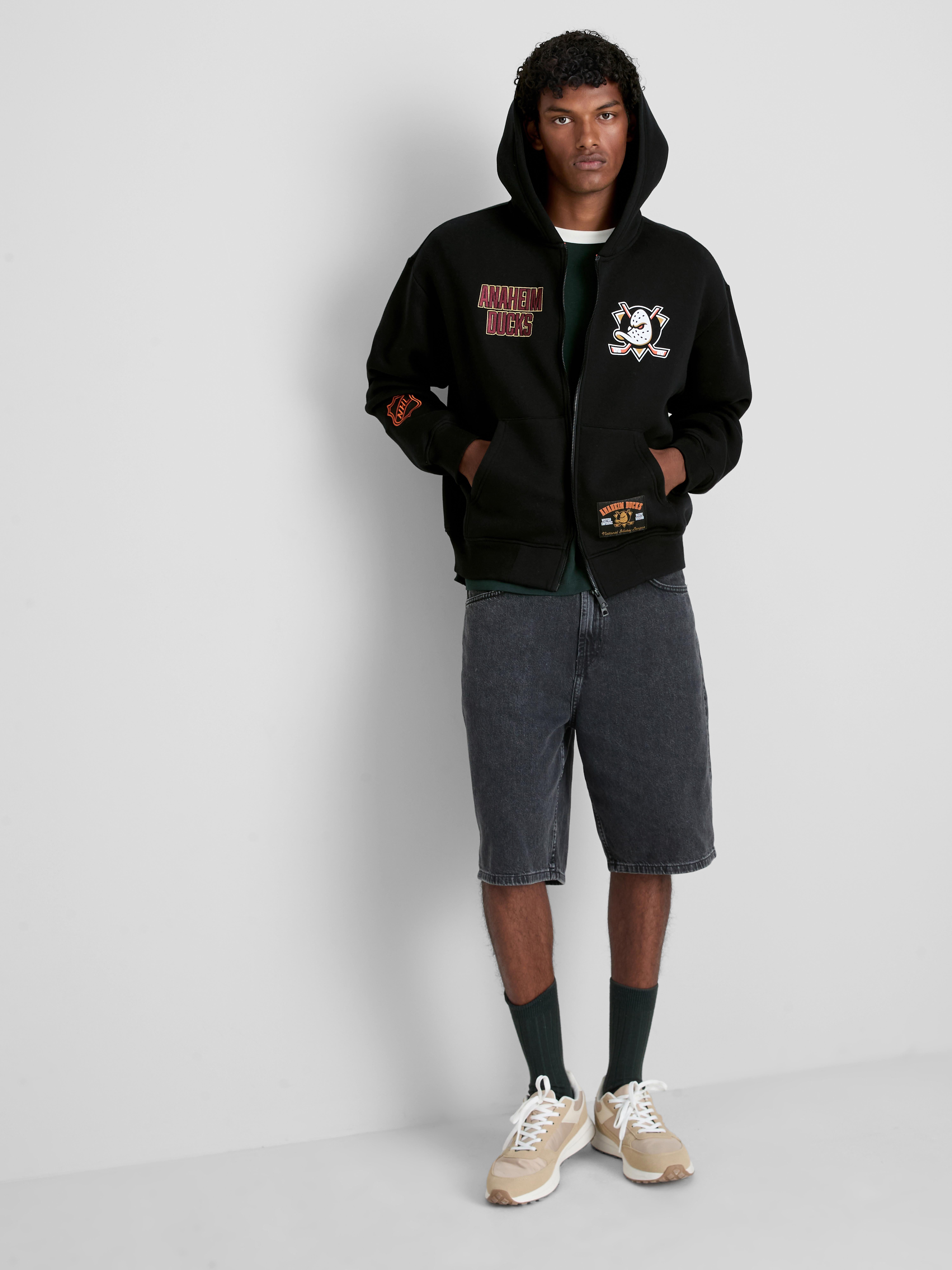 Felpa con cappuccio e zip NHL Anaheim Ducks