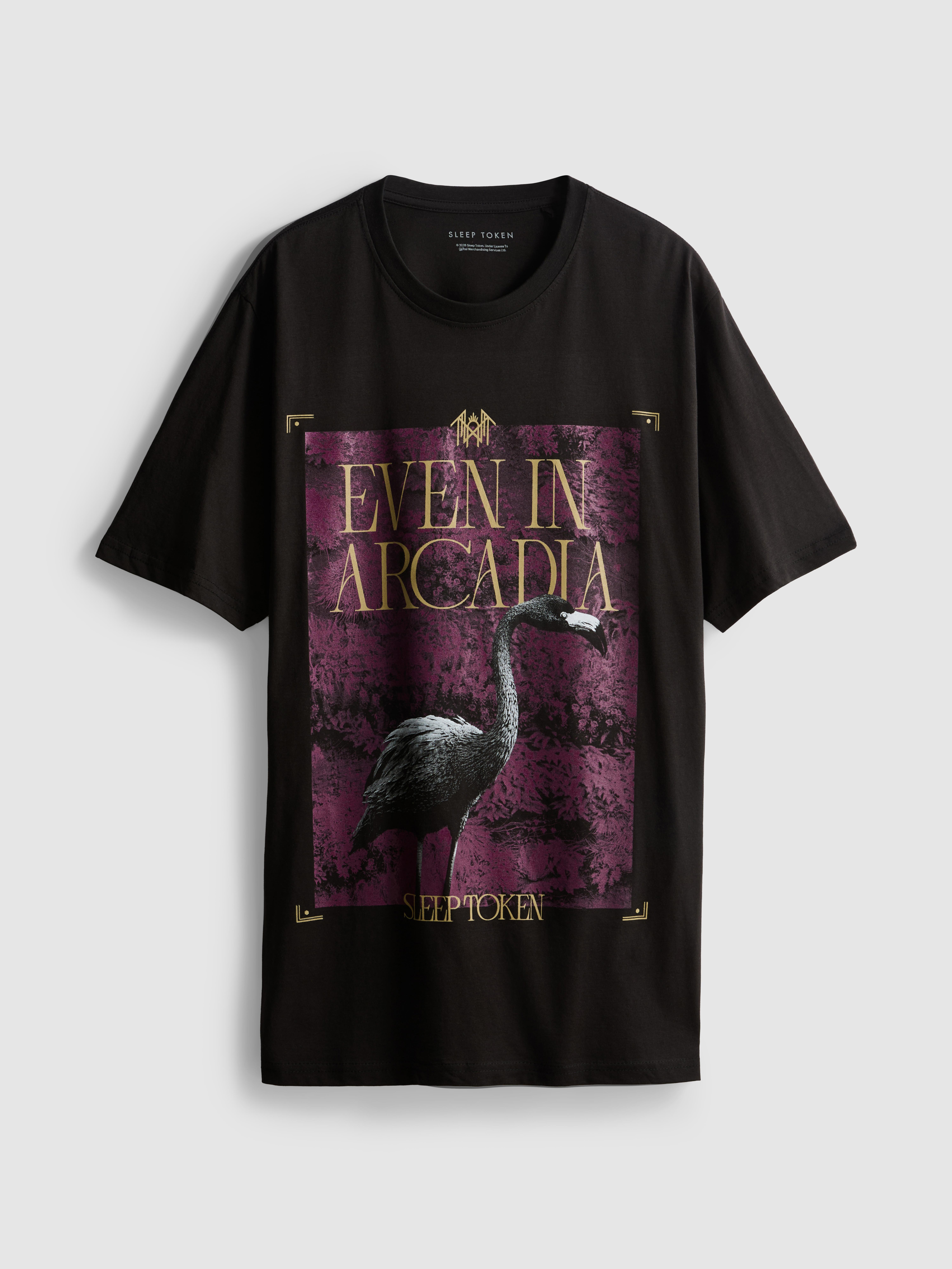 T-shirt oversize z nadrukiem Sleep Token