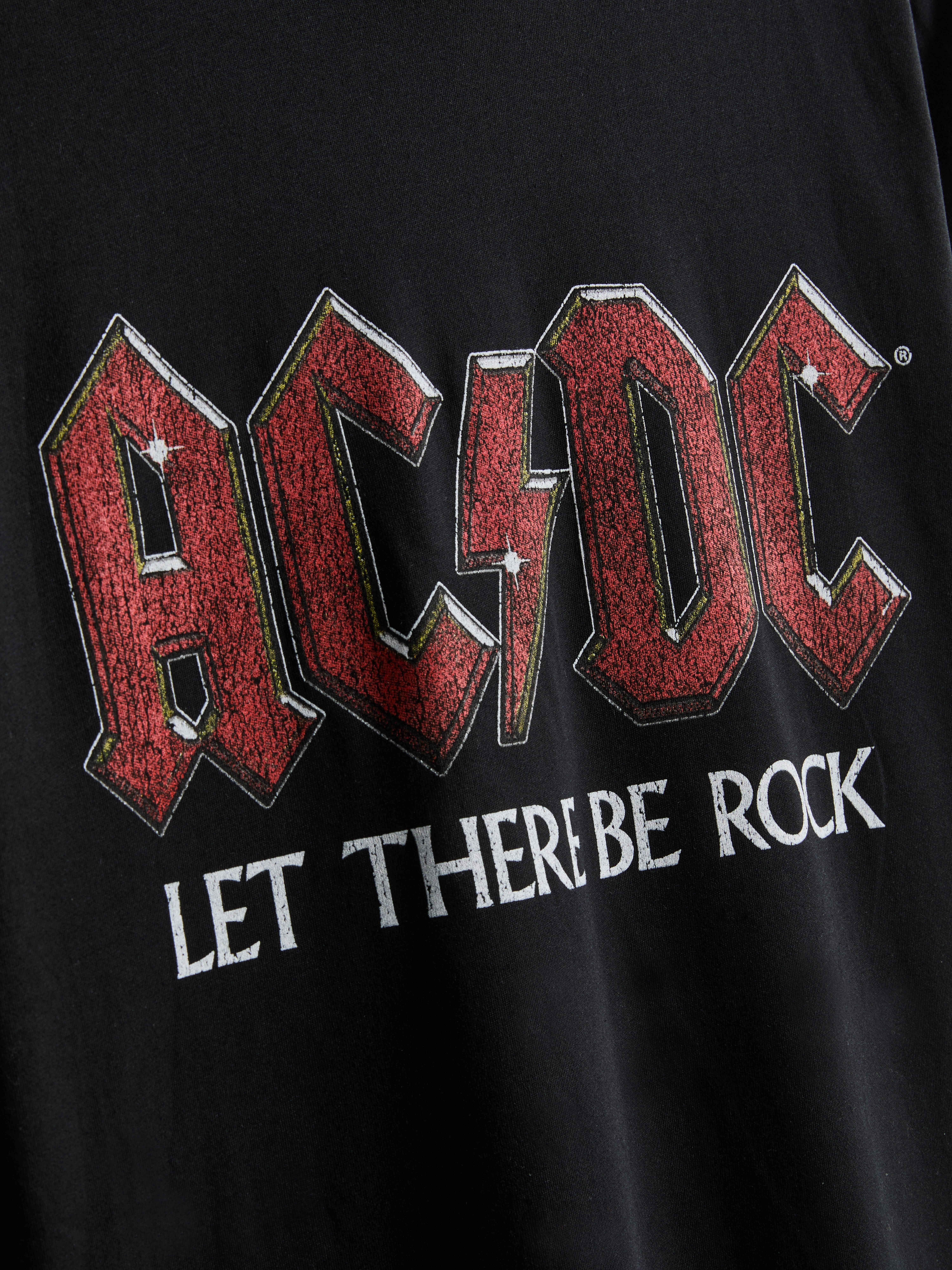 T-shirt met AC/DC-print