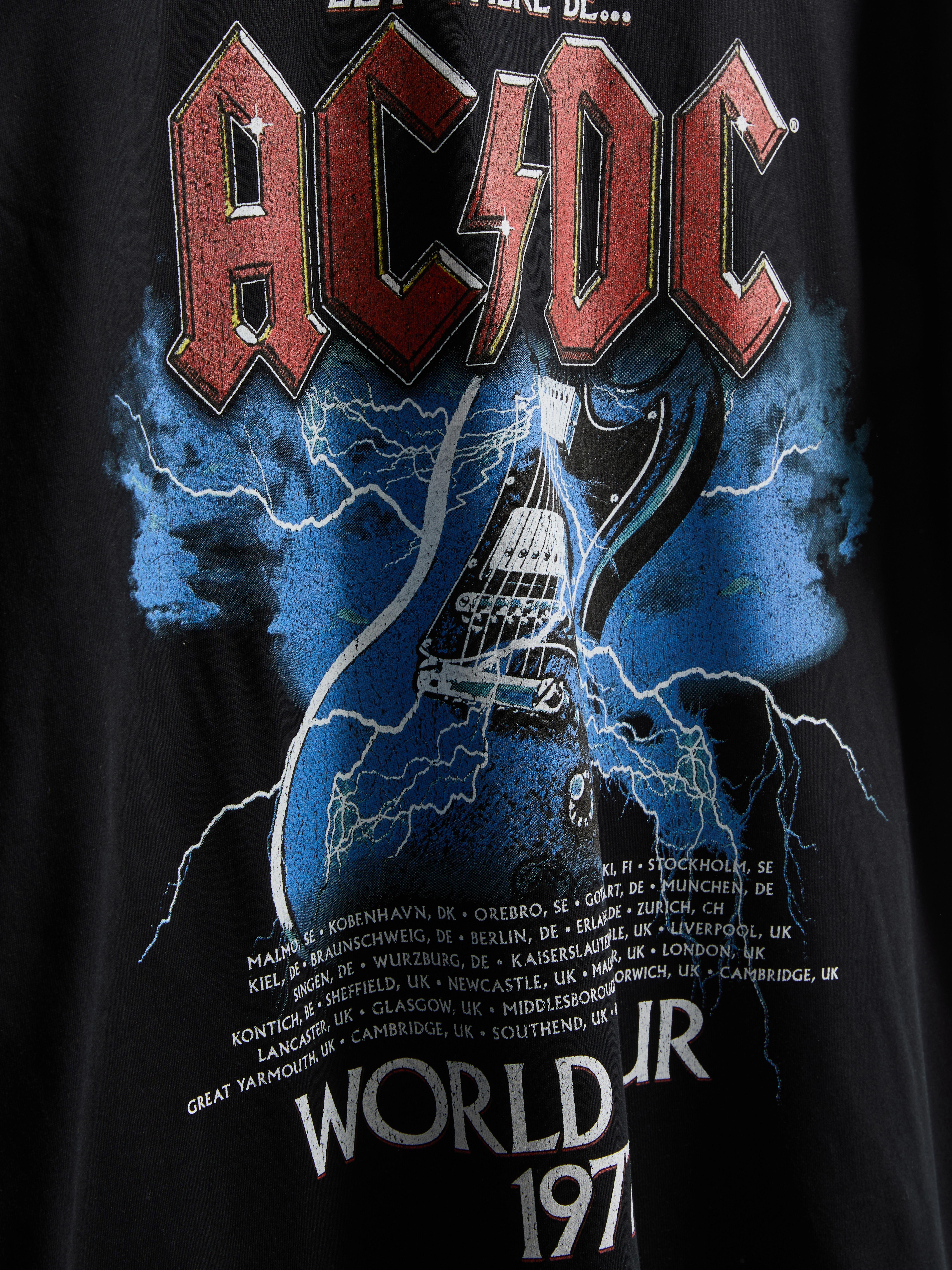 T-shirt met AC/DC-print