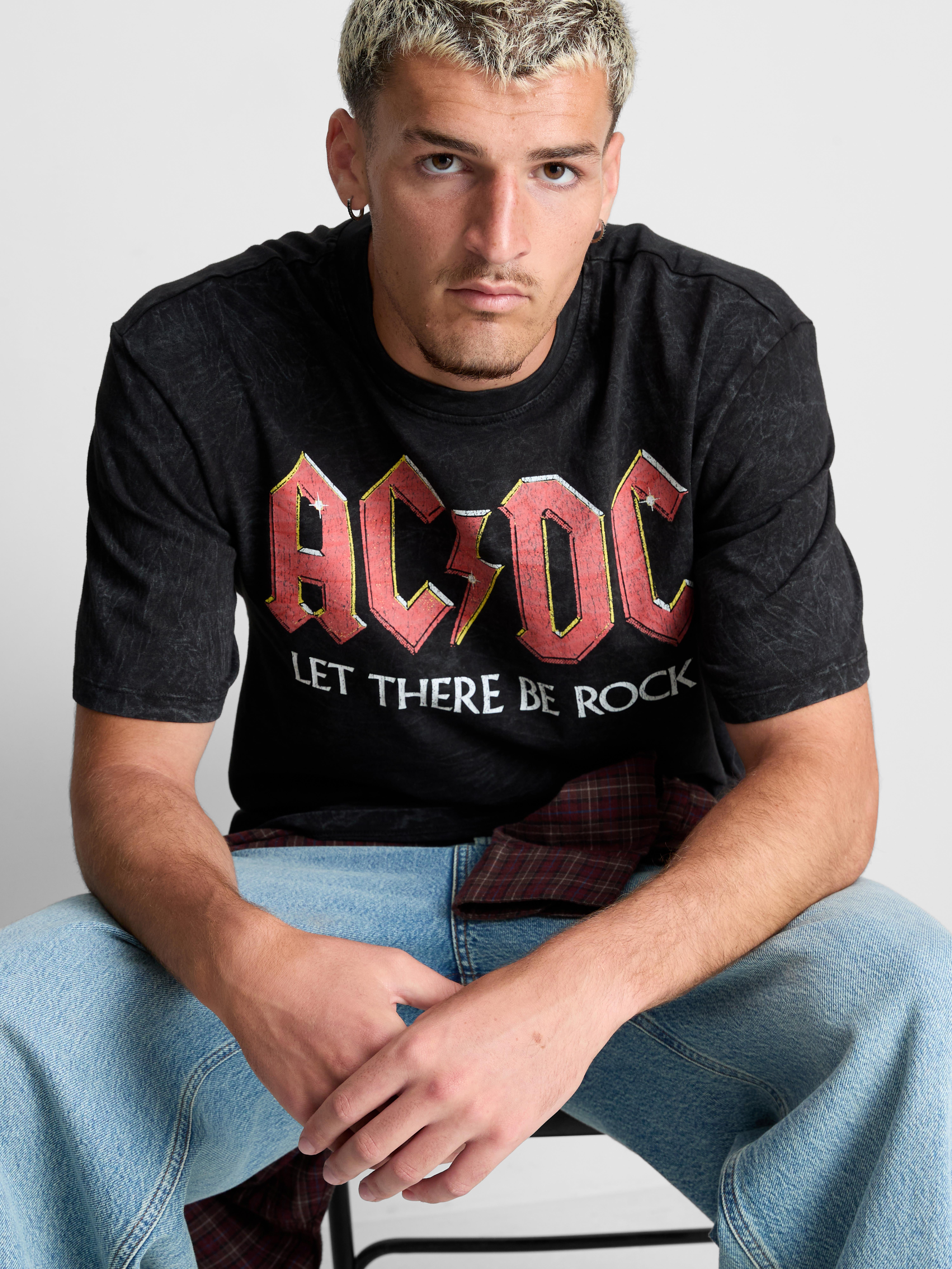 AC/DC Pure Cotton Graphic T-Shirt
