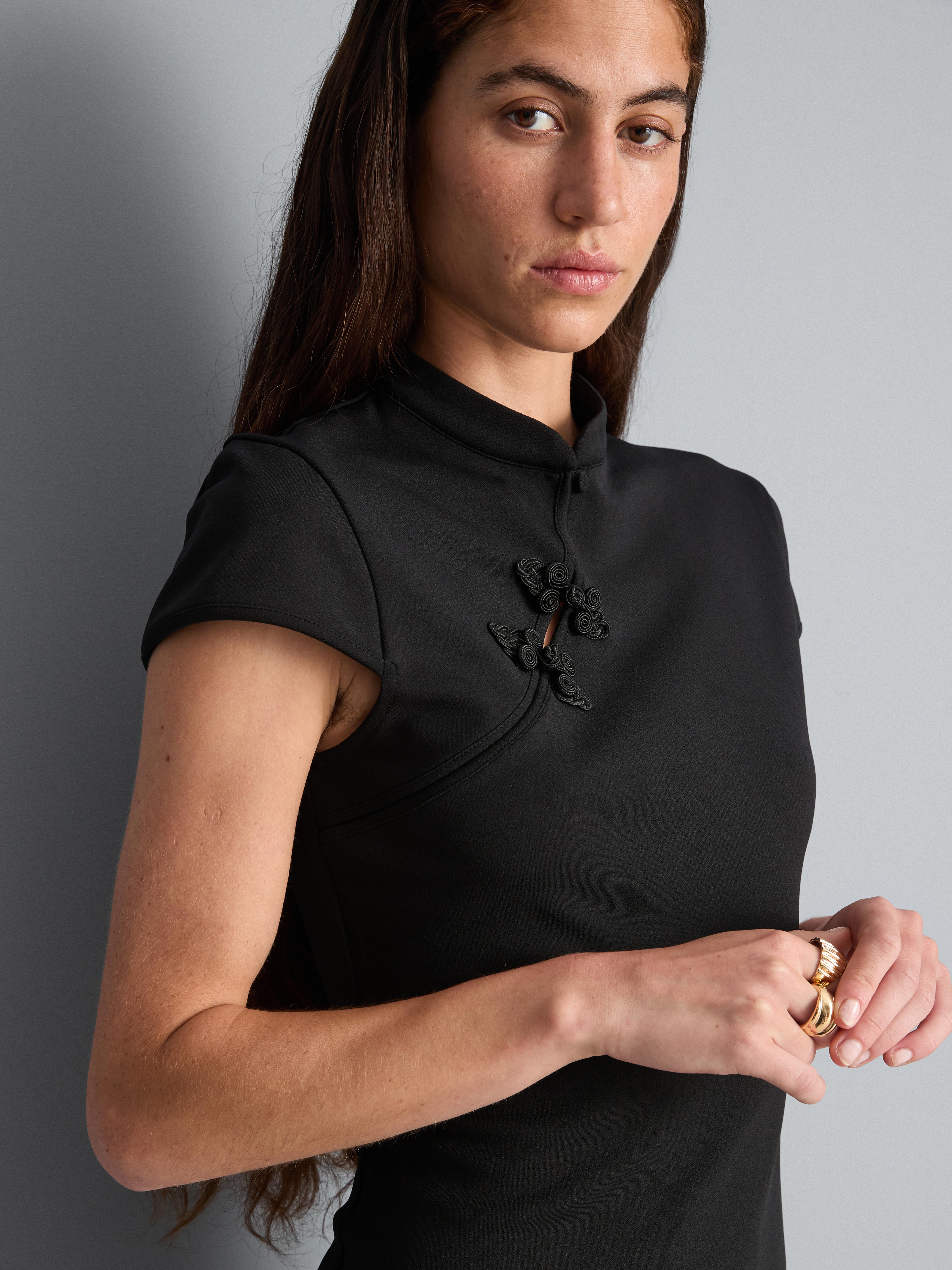 Minikleid mit Stehkragen