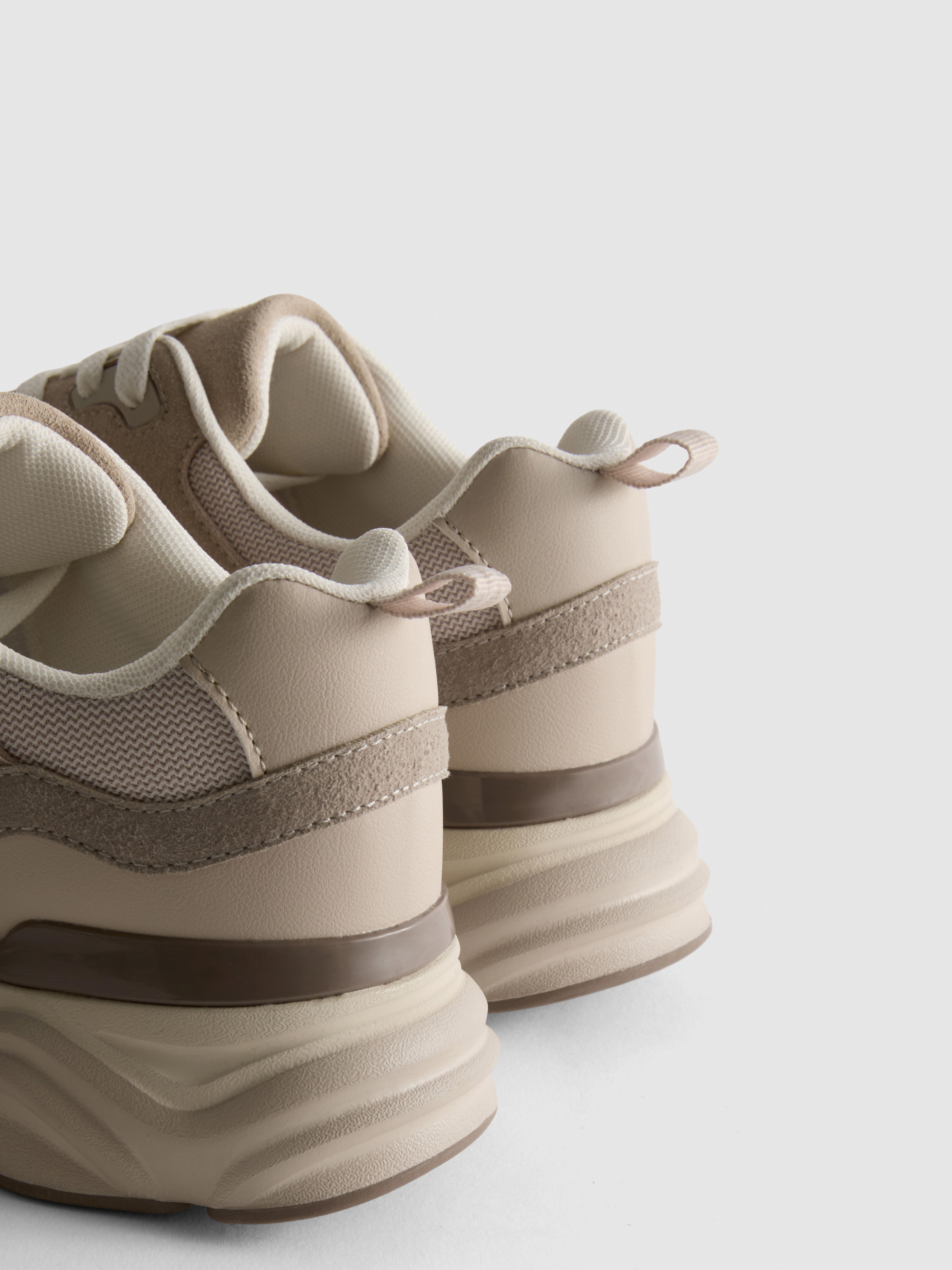 Faux Suede Chunky Dad Sneakers