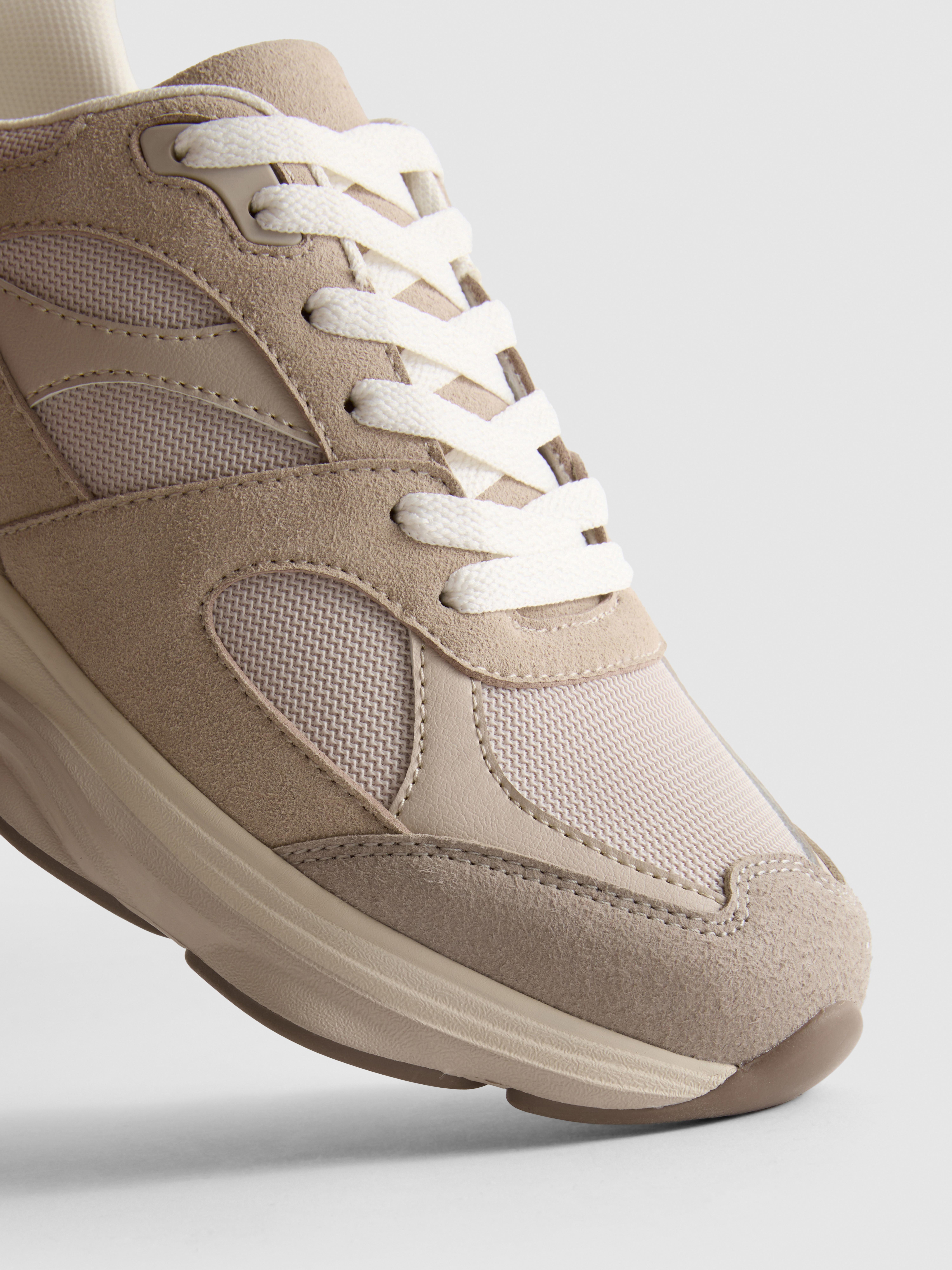 Faux Suede Chunky Dad Sneakers