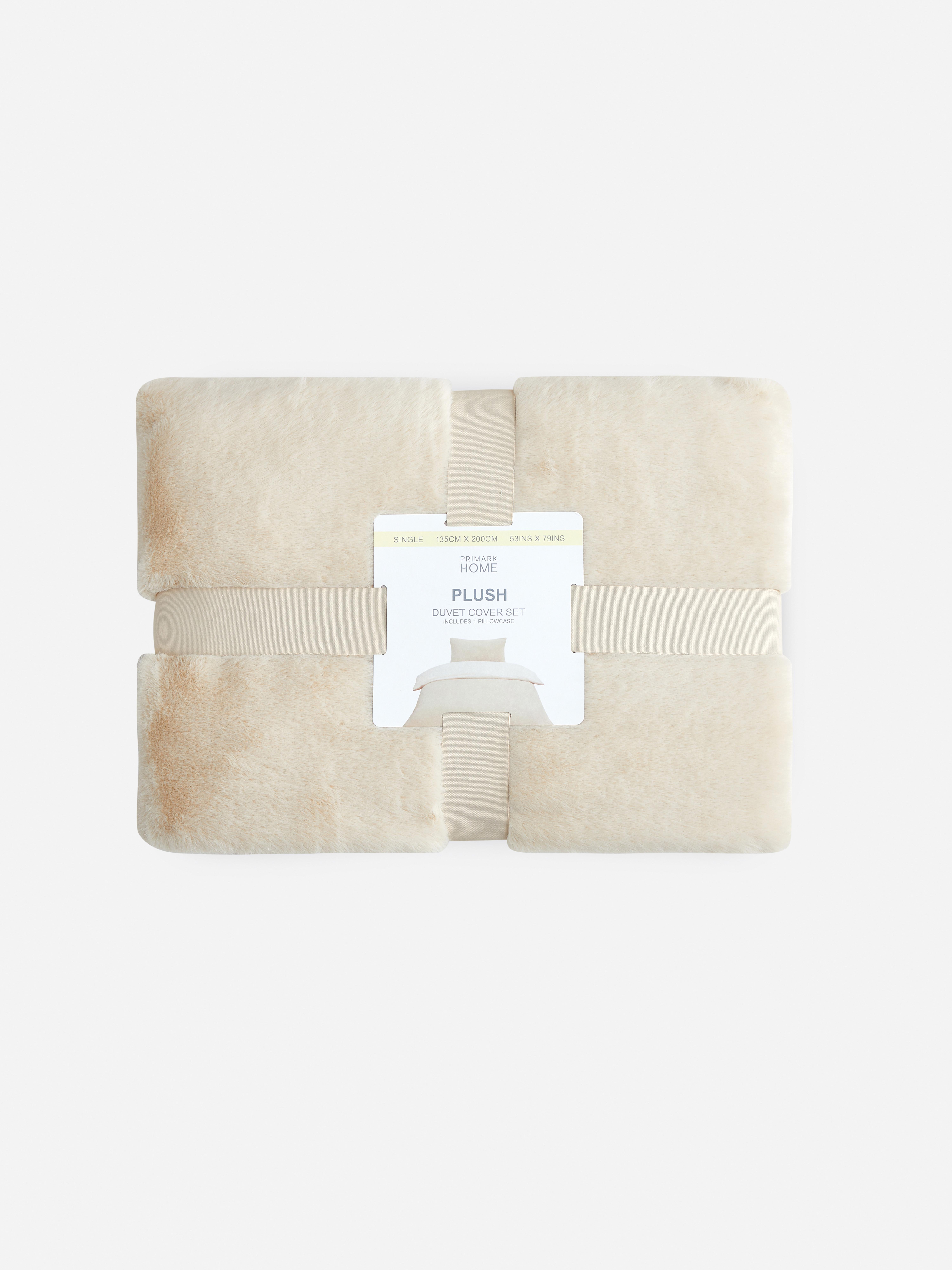 Plush Single Duvet Cover Set
