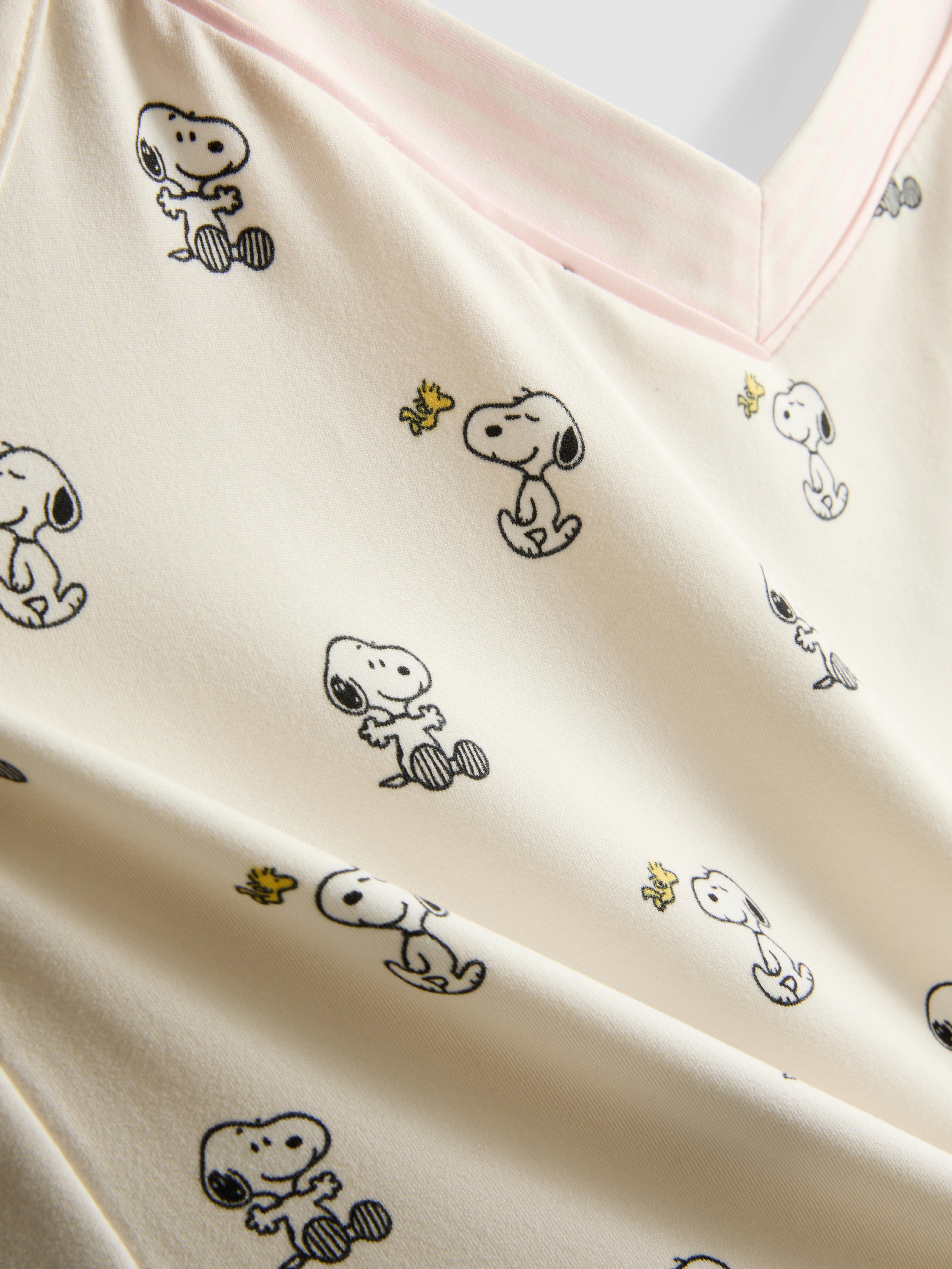Pyjama shorty et caraco à motif Snoopy