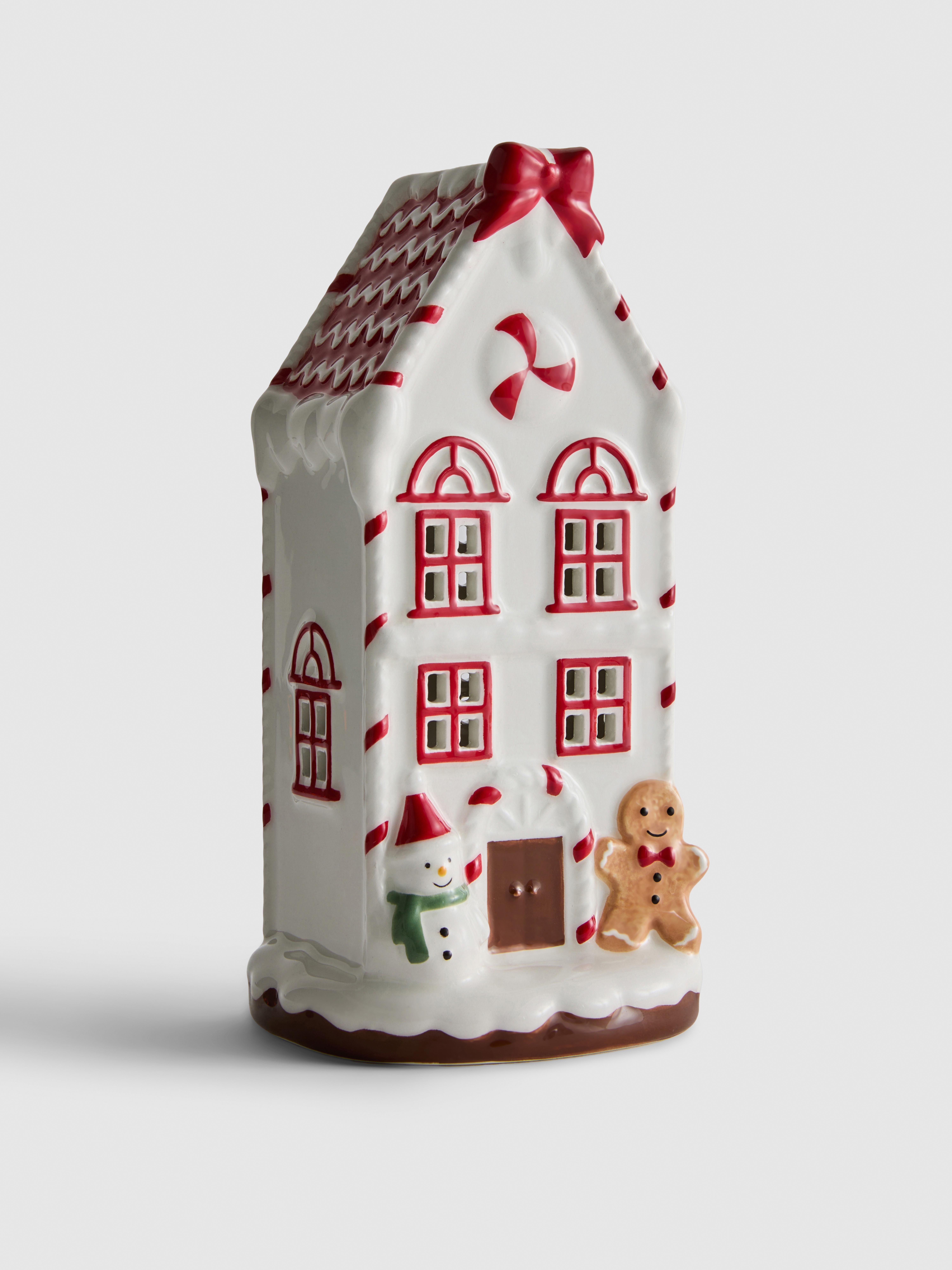 Decoratief peperkoekhuisje met ledverlichting