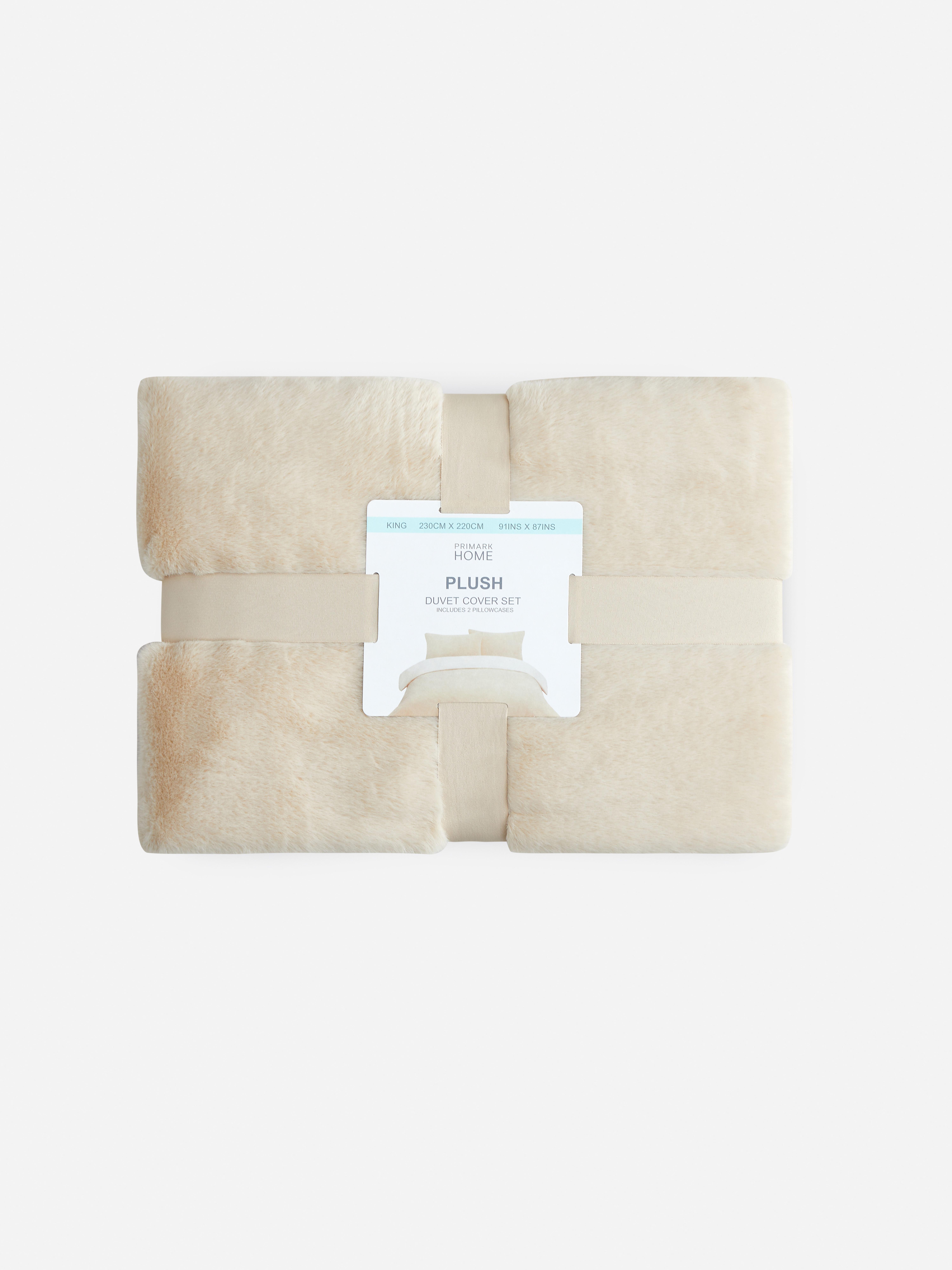 Plush King Duvet Cover Set