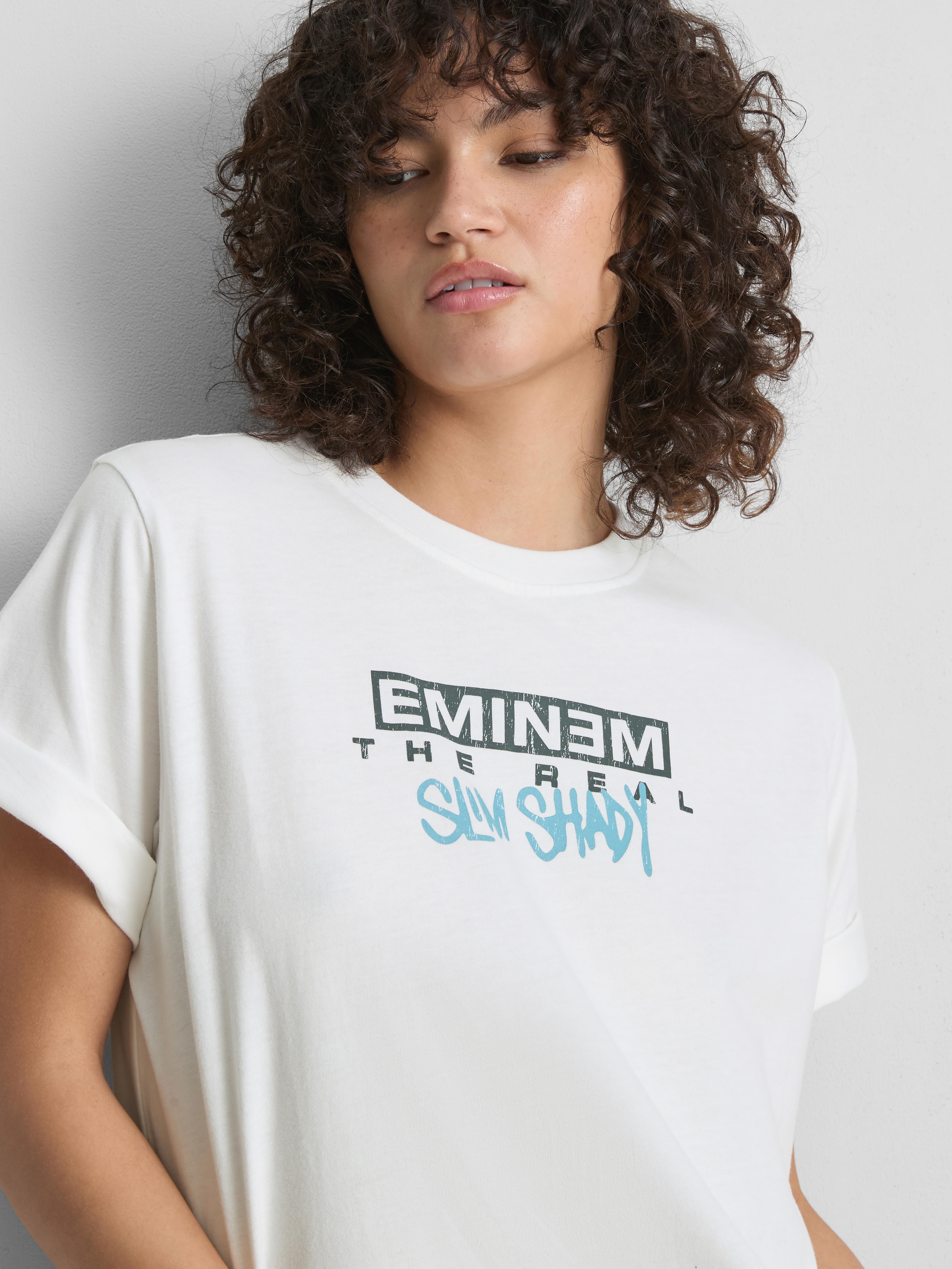 Women's White Eminem Pure Cotton Graphic Tee | Primark