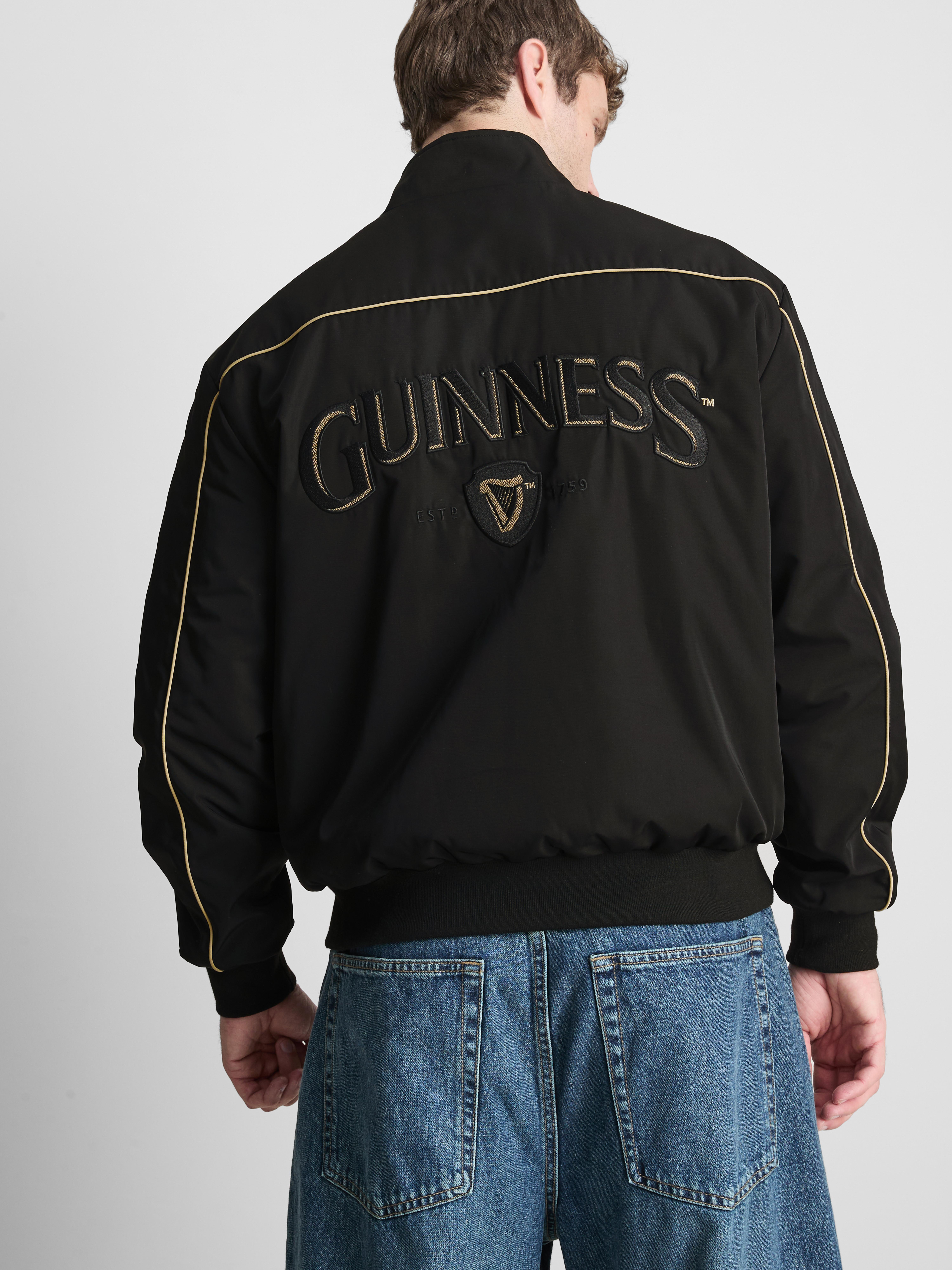 Guinness Embroidered Zip-Up Jacket